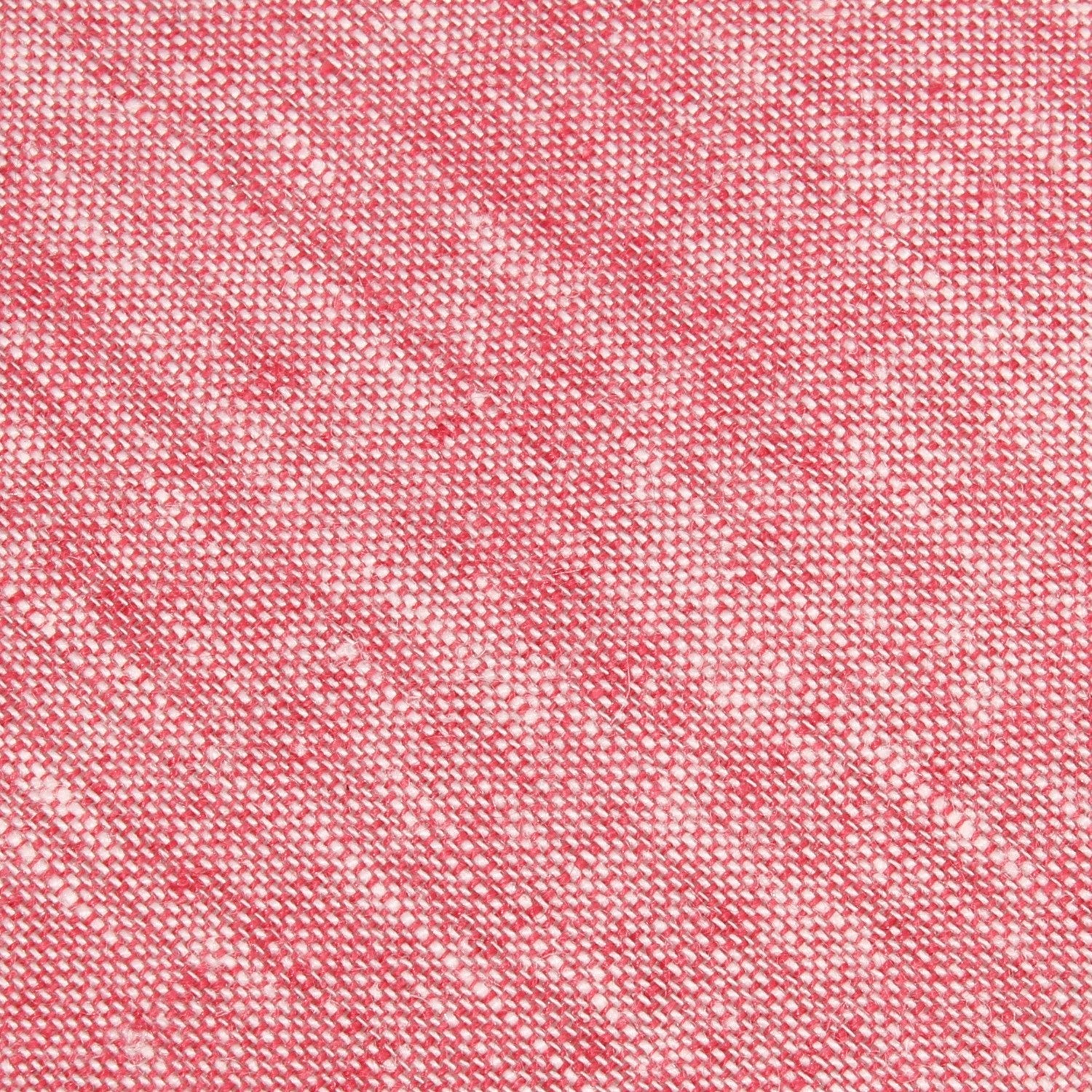Light Red Chambray Linen Skinny Tie - Image 5