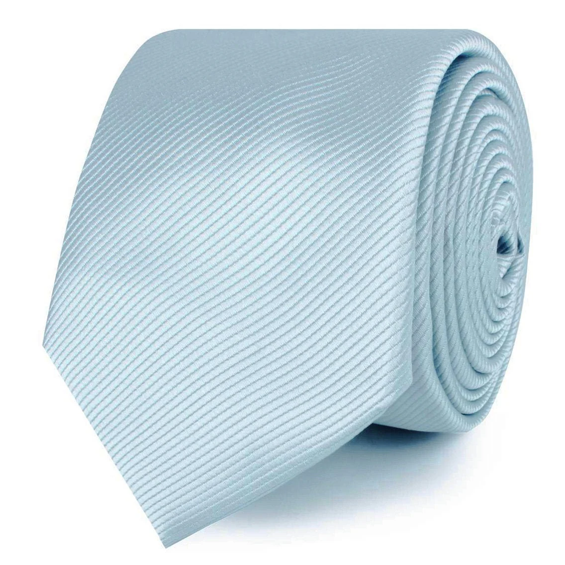 Light Silver Sage Twill Skinny Tie - Image 2