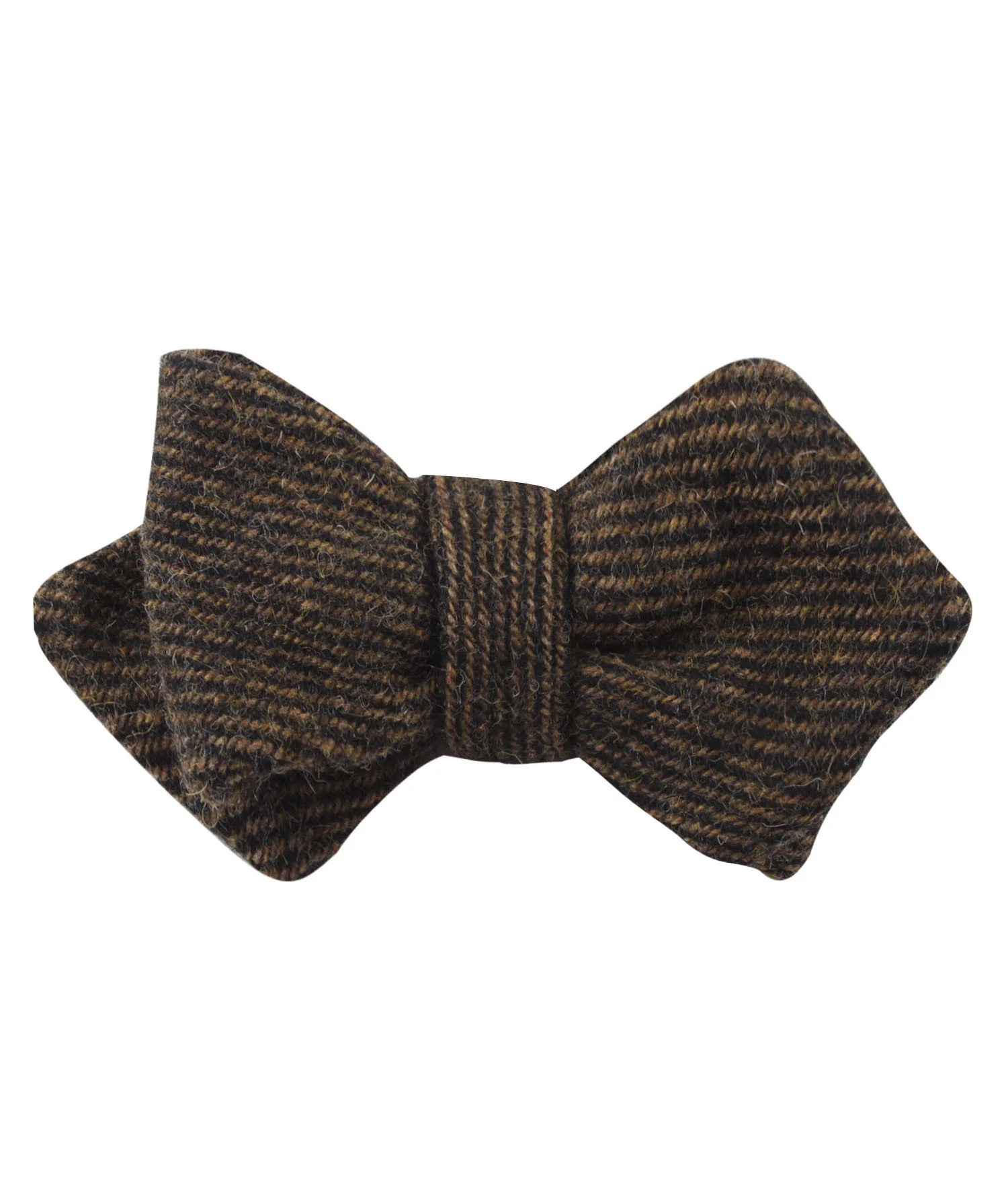Lincoln Wool Diamond Self Bow Tie - Image 2