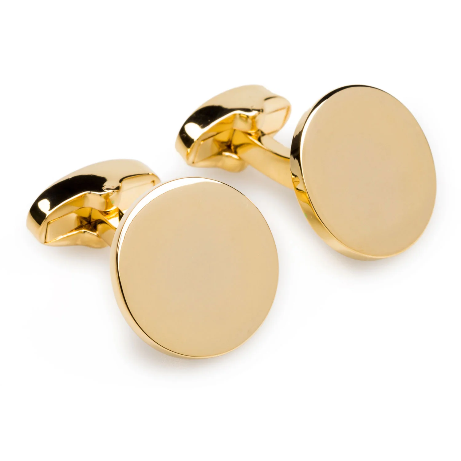 Liotta Gold Circle Cufflinks - Image 2