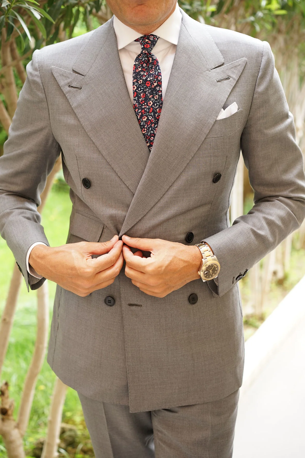 Lisbon Floral Skinny Tie - Image 7