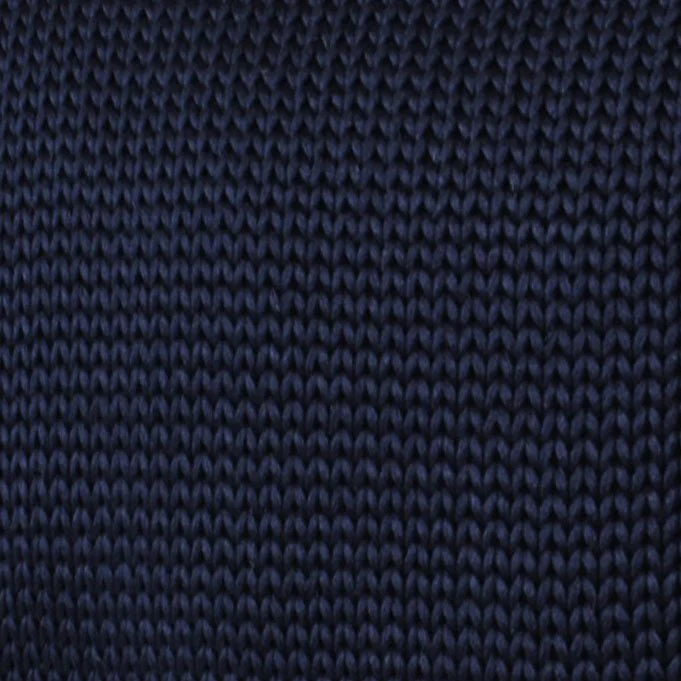 Liszt Navy Knitted Tie - Image 2