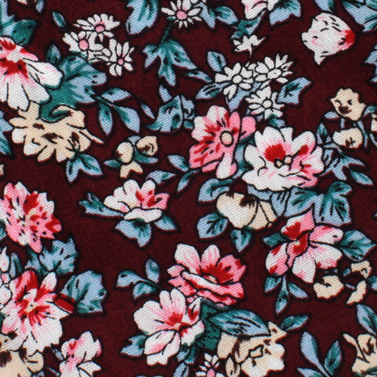 London Brown Floral Necktie - Image 3
