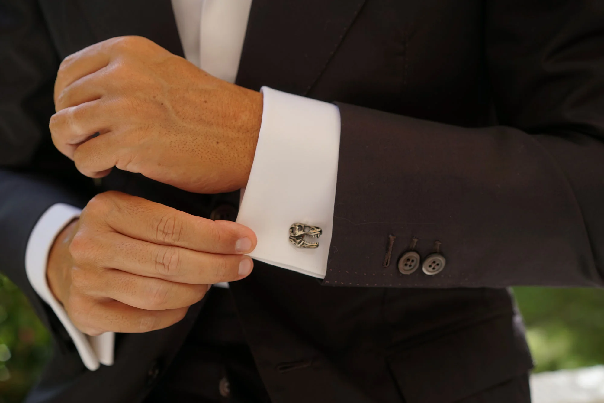 Lost Kingdom Dinosaur T-Rex Skull Cufflinks - Image 6