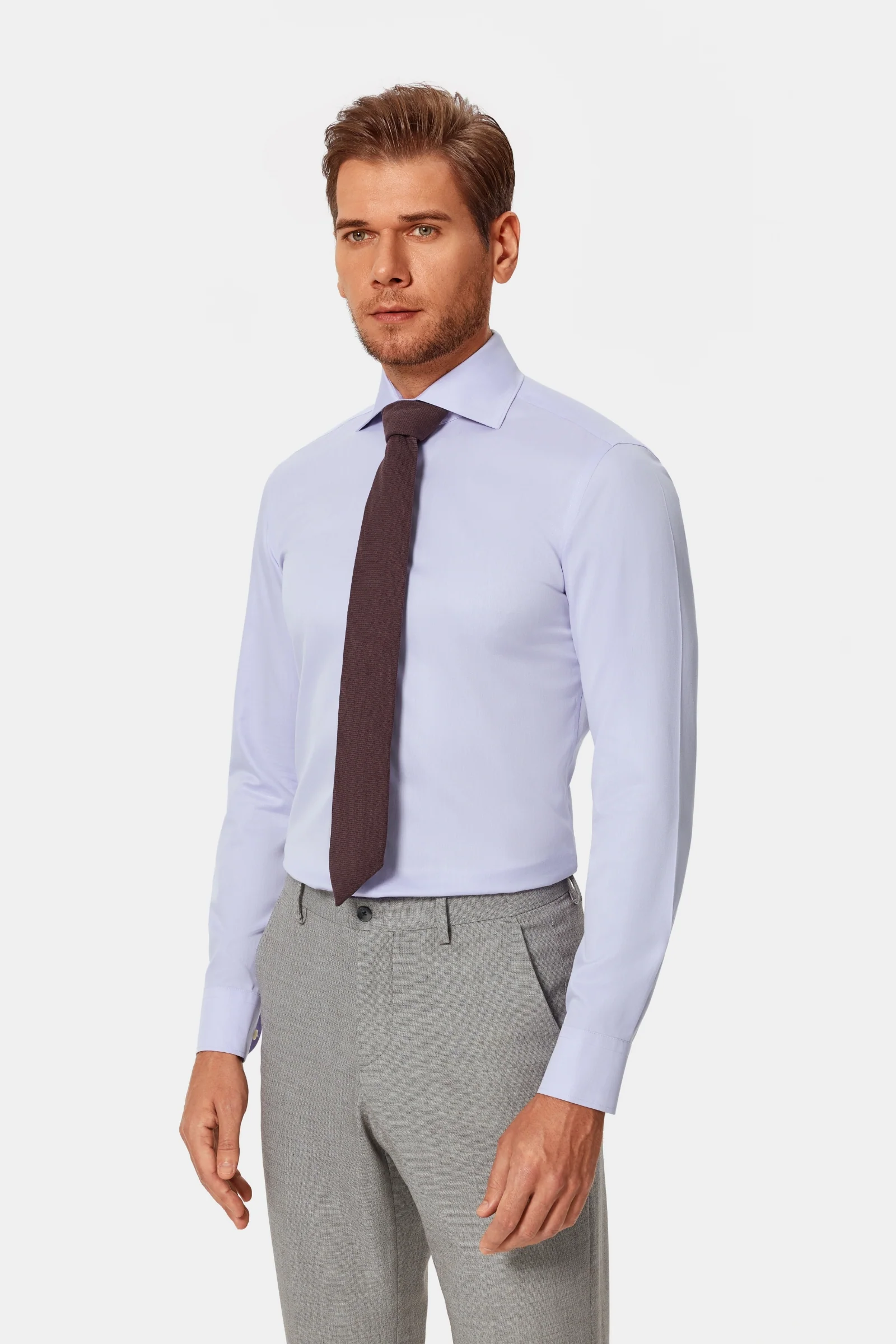Lucious Lavender Twill Non-Iron Shirt - Image 4