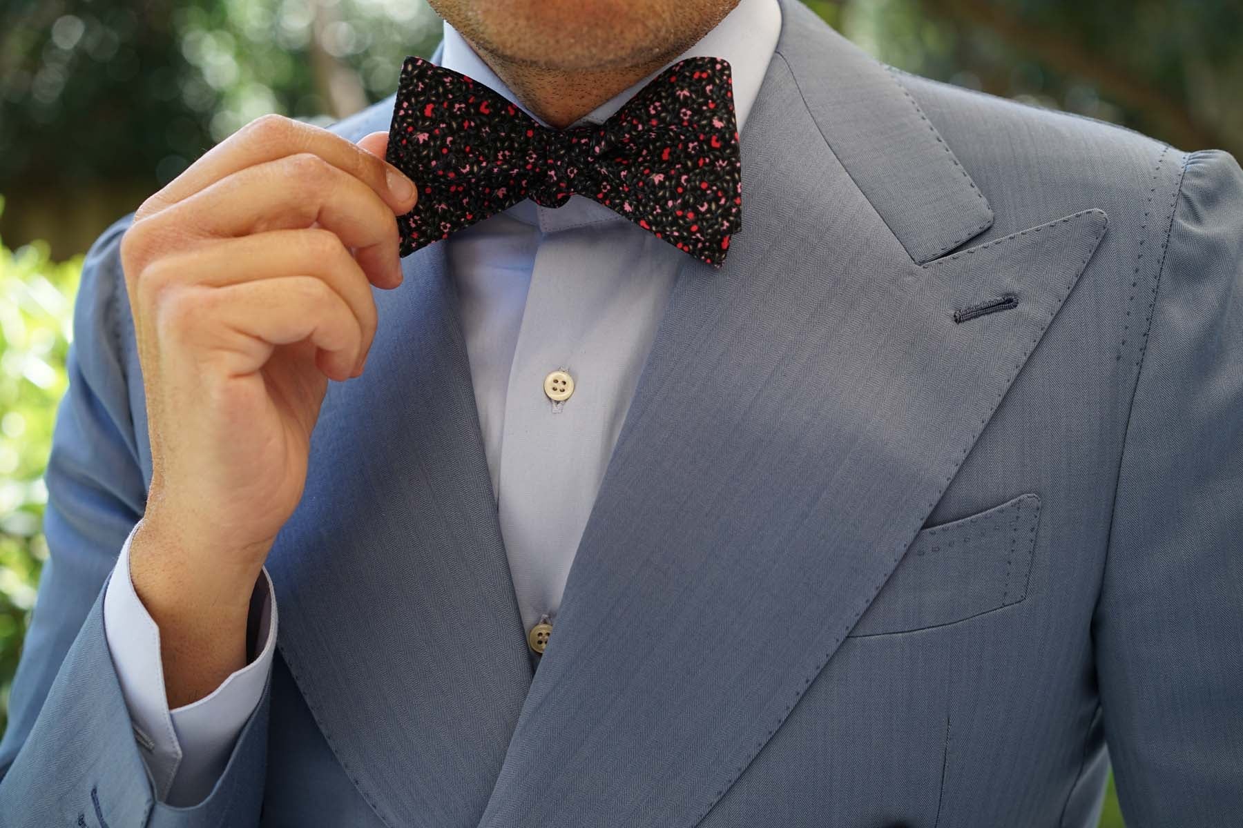 Macau Floral Self Bow Tie - Image 10