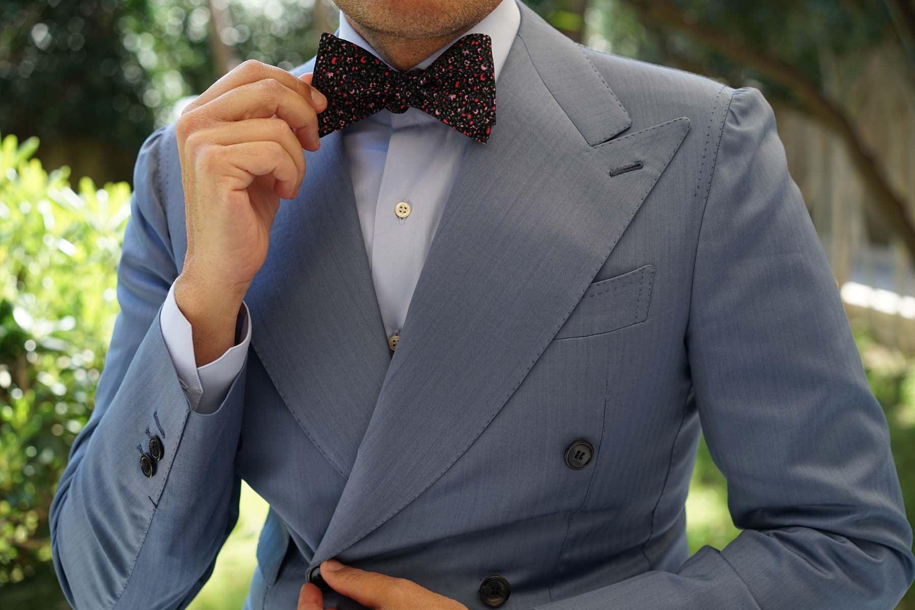 Macau Floral Self Bow Tie - Image 6