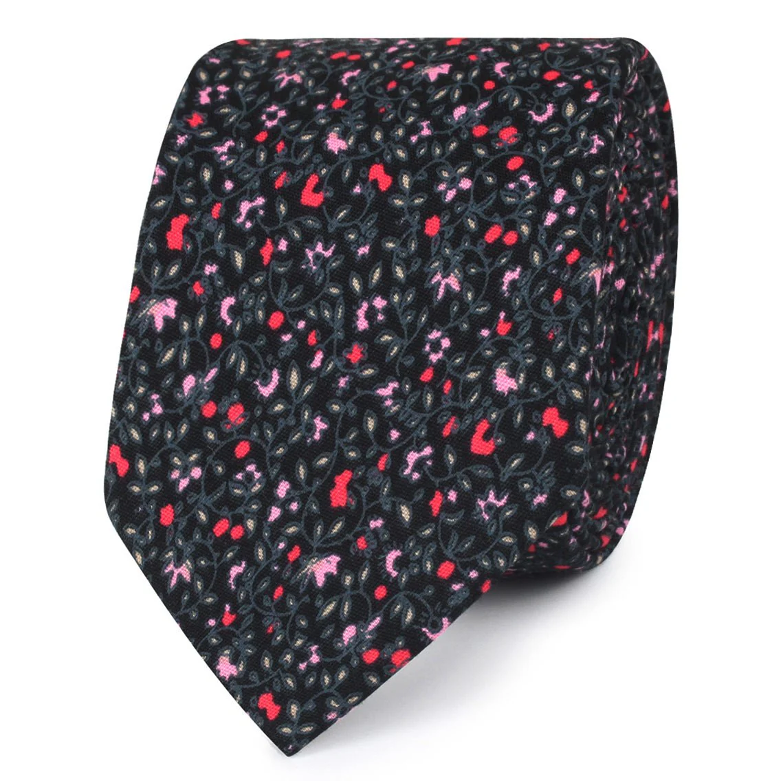 Macau Floral Skinny Tie - Image 2