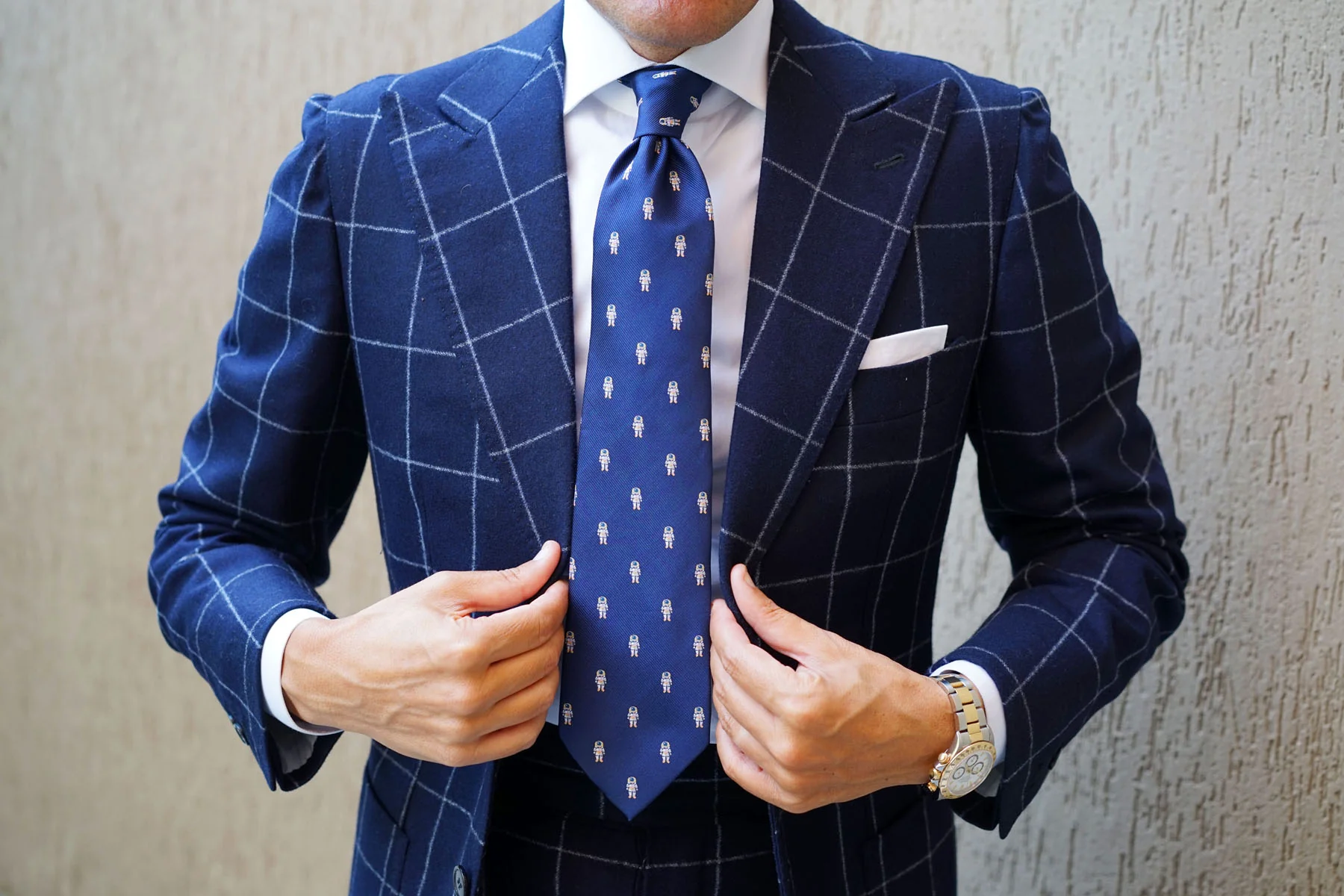 Man on the Moon Space Suit Necktie - Image 4