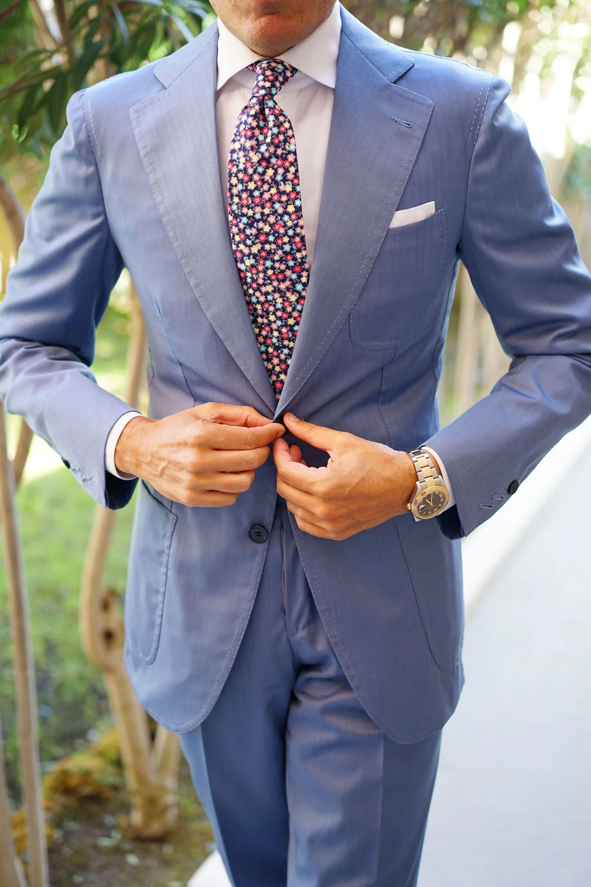 Manama Flower Necktie - Image 5