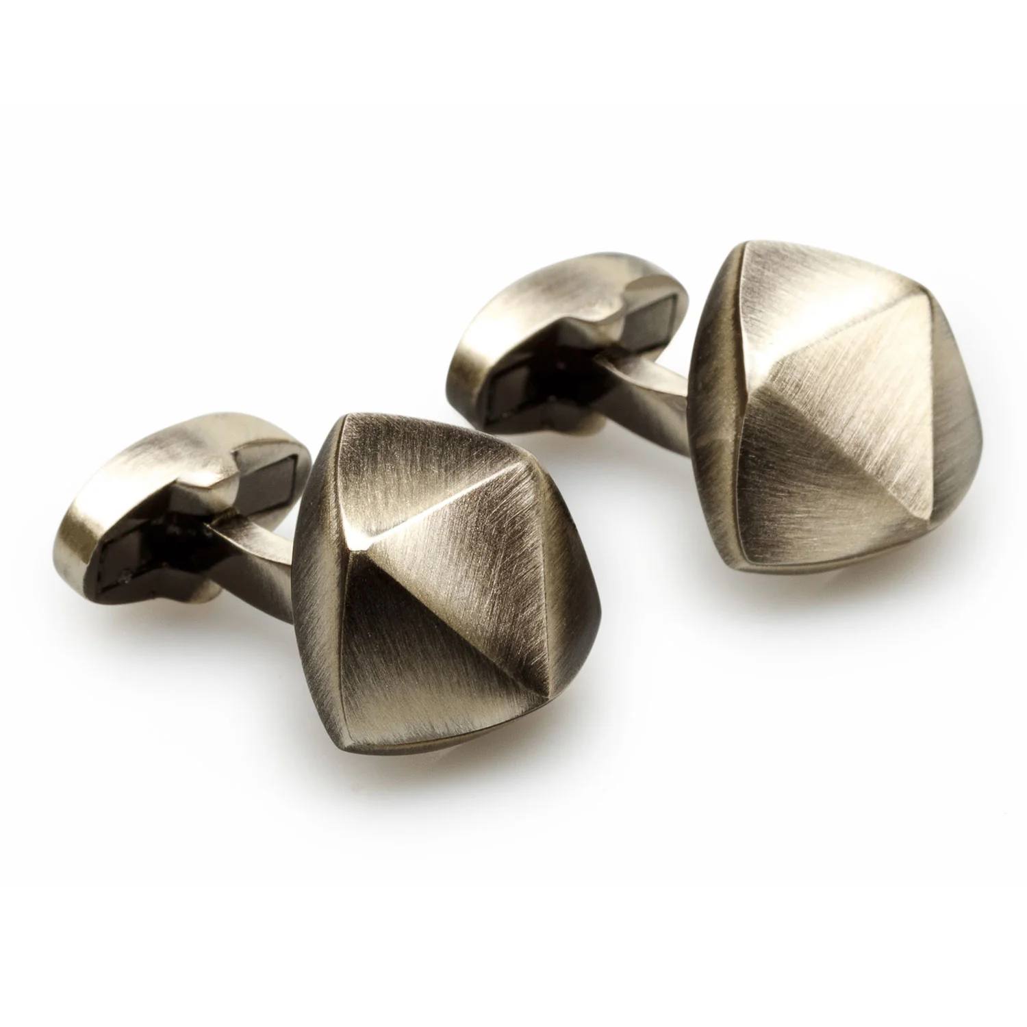 Mandela Antique Silver Cufflinks - Image 2