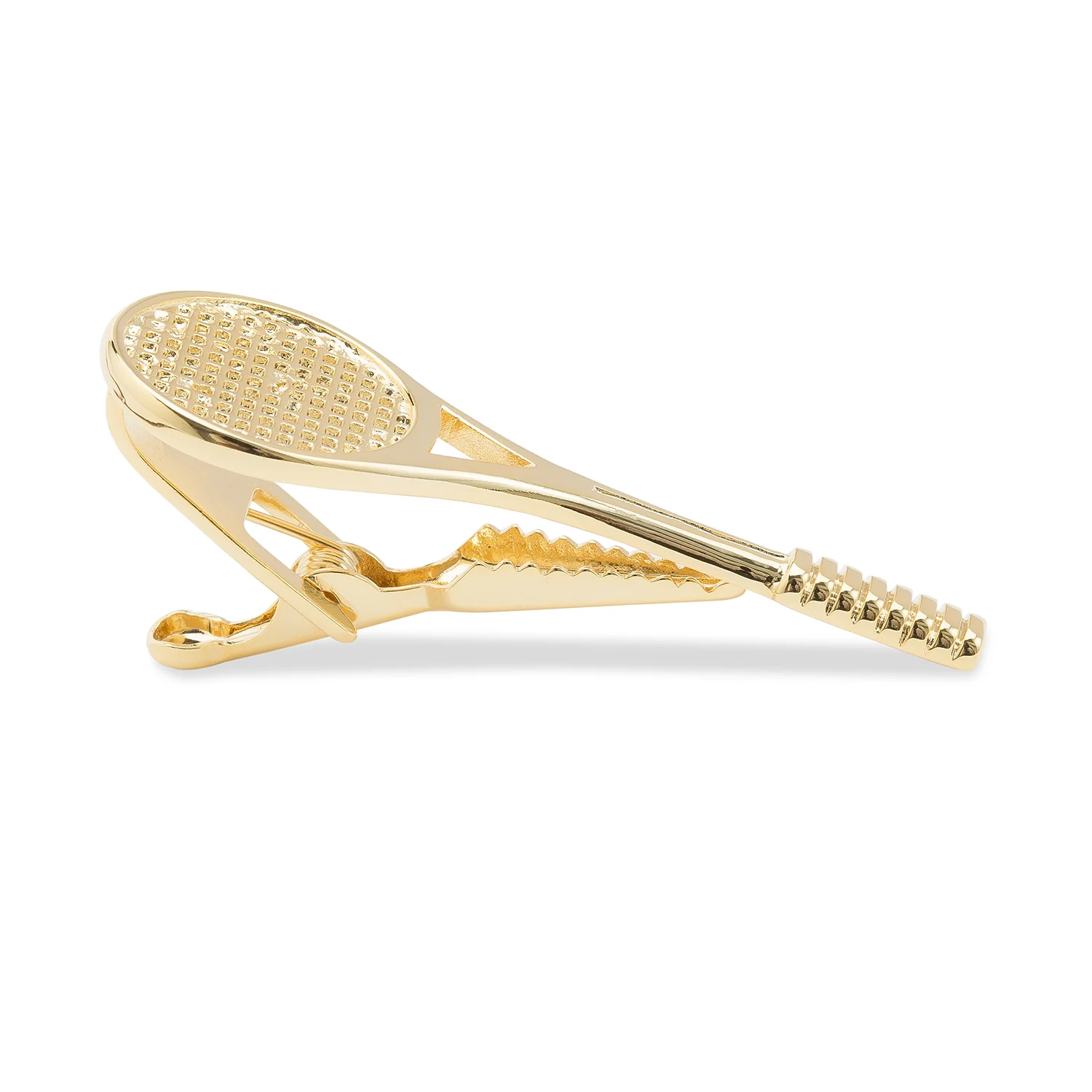 McEnroe Gold Tennis Racquet Tie Bar - Image 2