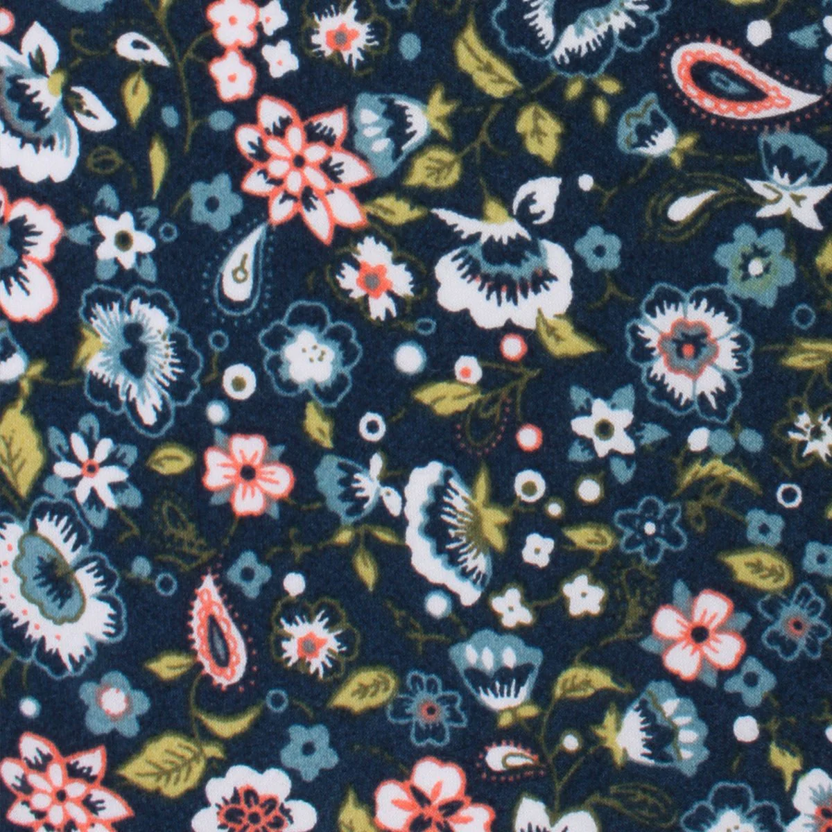 Mediterranean Midnight Blue Floral Kids Bow Tie - Image 2