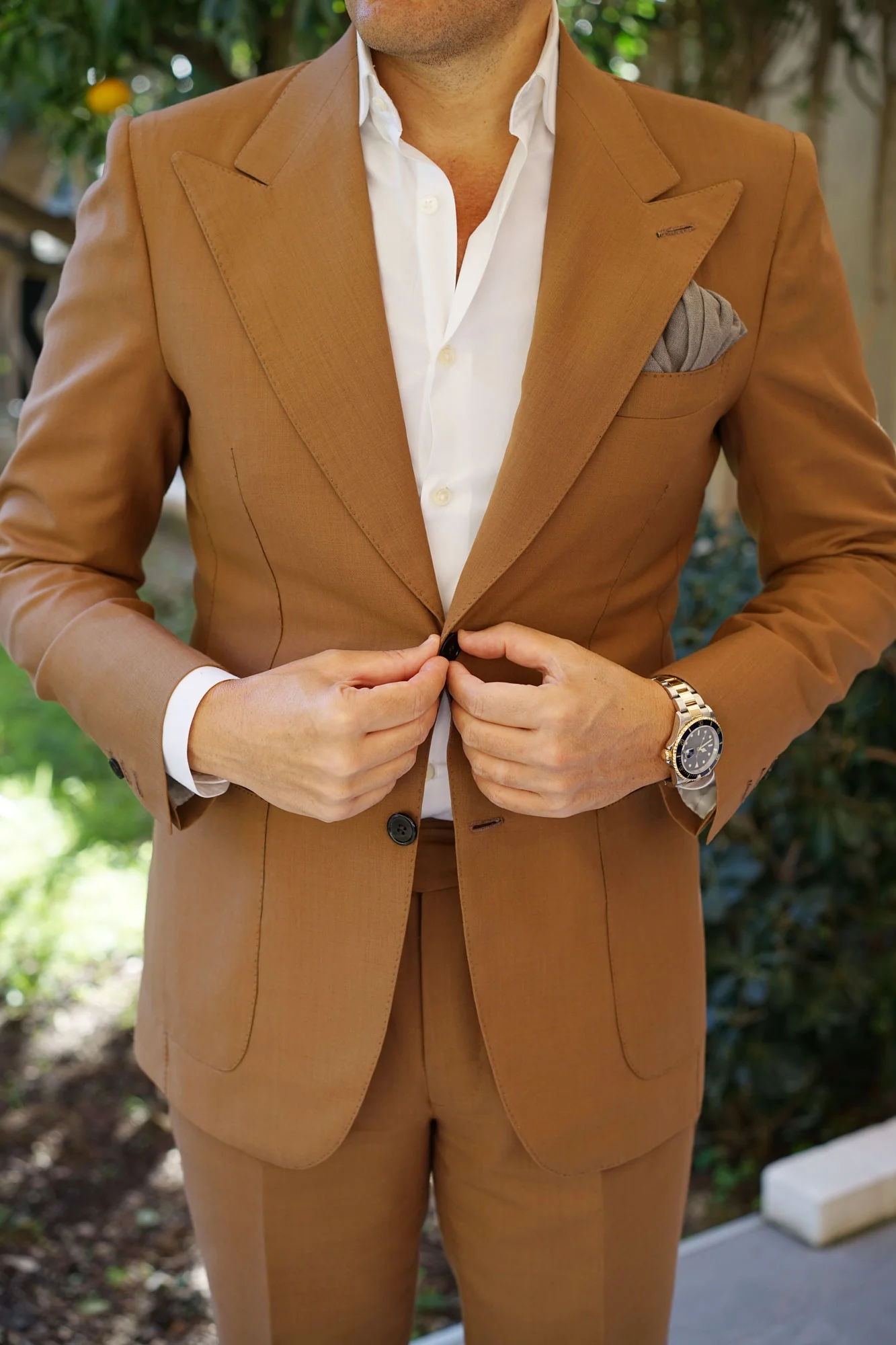 Mercury Charcoal Linen Pocket Square - Image 4