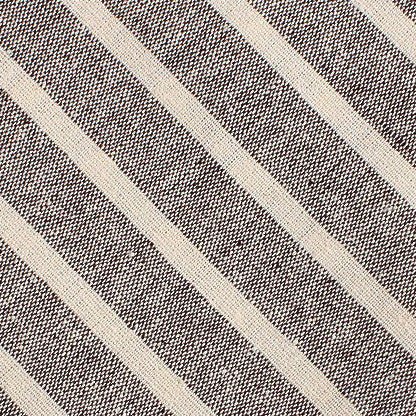 Mersin Brown Stripe Chalk Linen Kids Bow Tie - Image 2