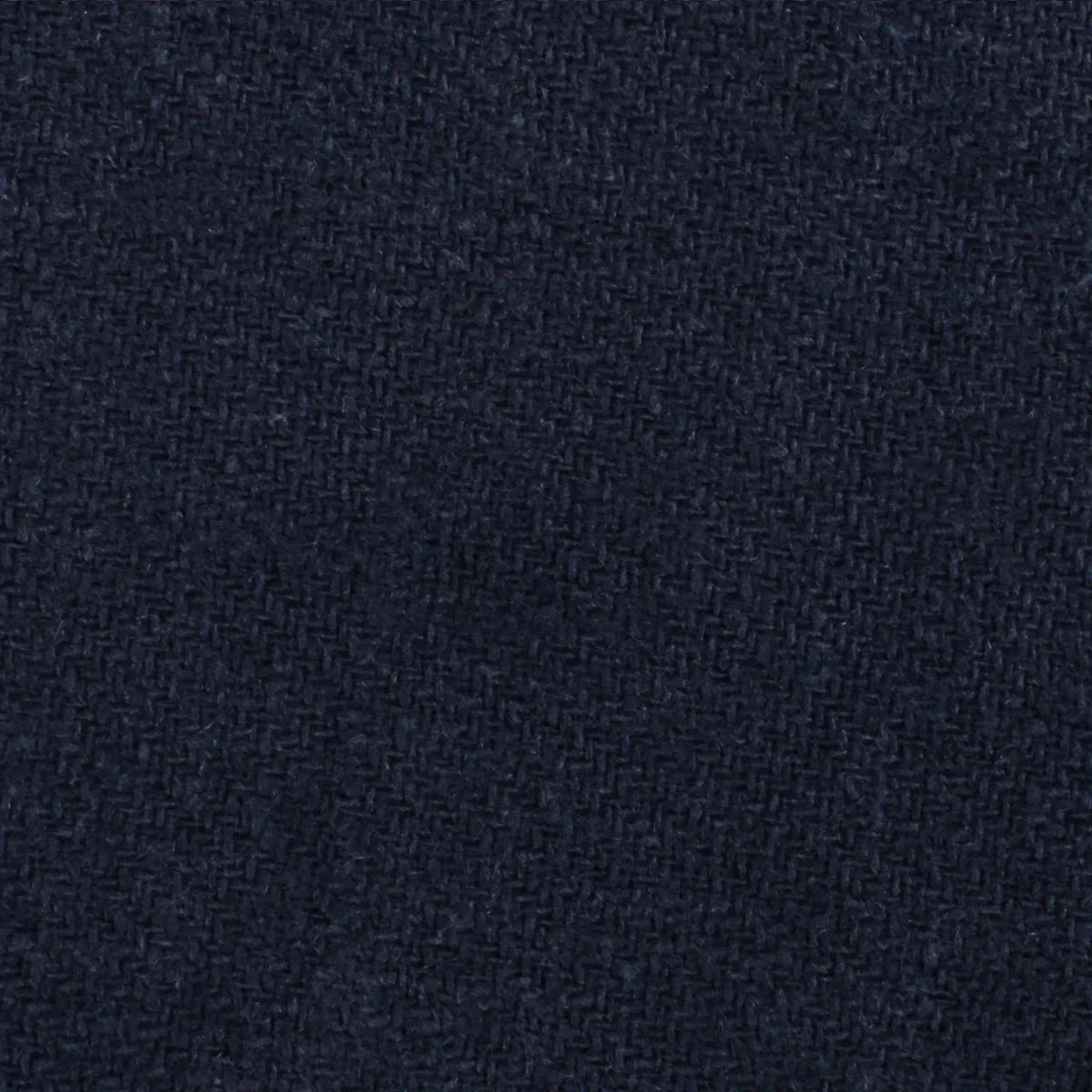 Midnight Blue-Black Linen Pocket Square - Image 2