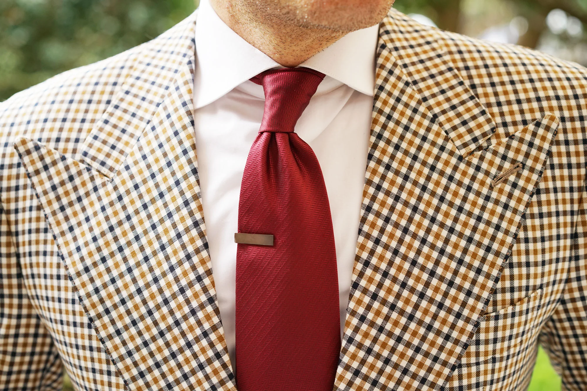 Mini Brushed Gun Skinny Tie Bar - Image 9