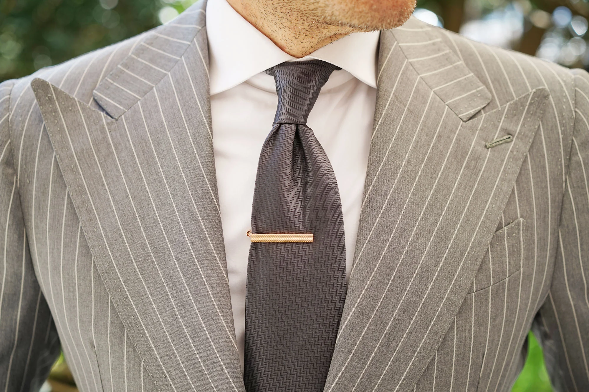 Mini Connery Rose Gold Tie Bar - Image 9
