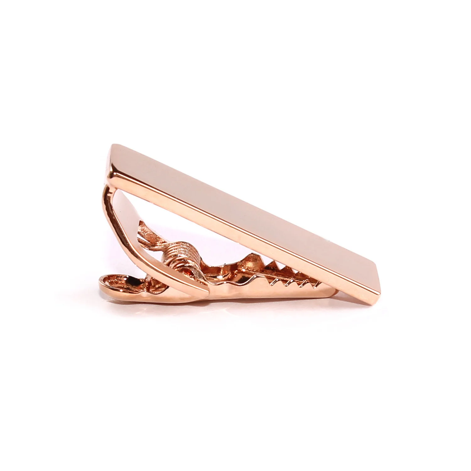 Mini Shining Rose Gold Skinny Tie Bar - Image 2