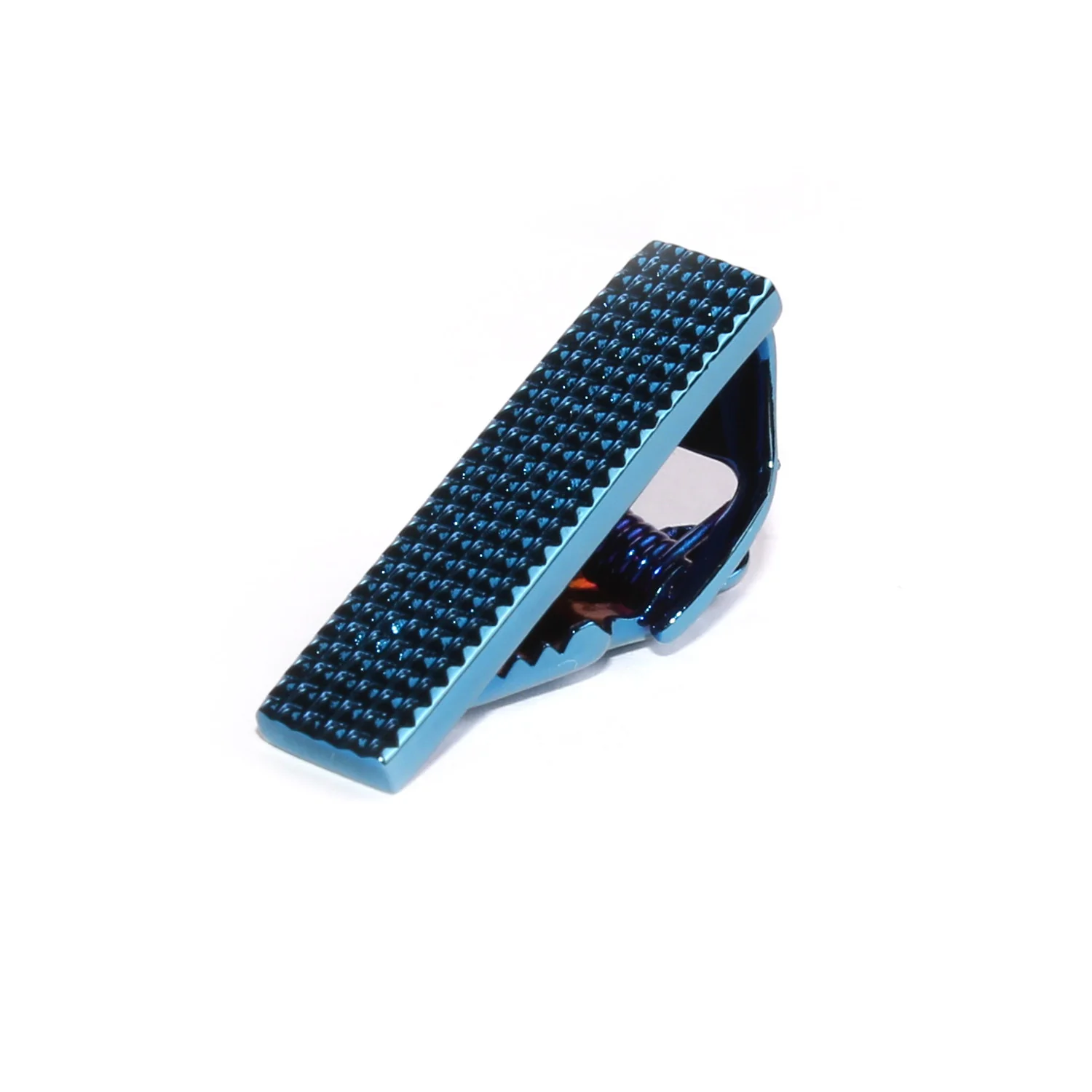 Mini Studded Blue Skinny Tie Bar - Image 3