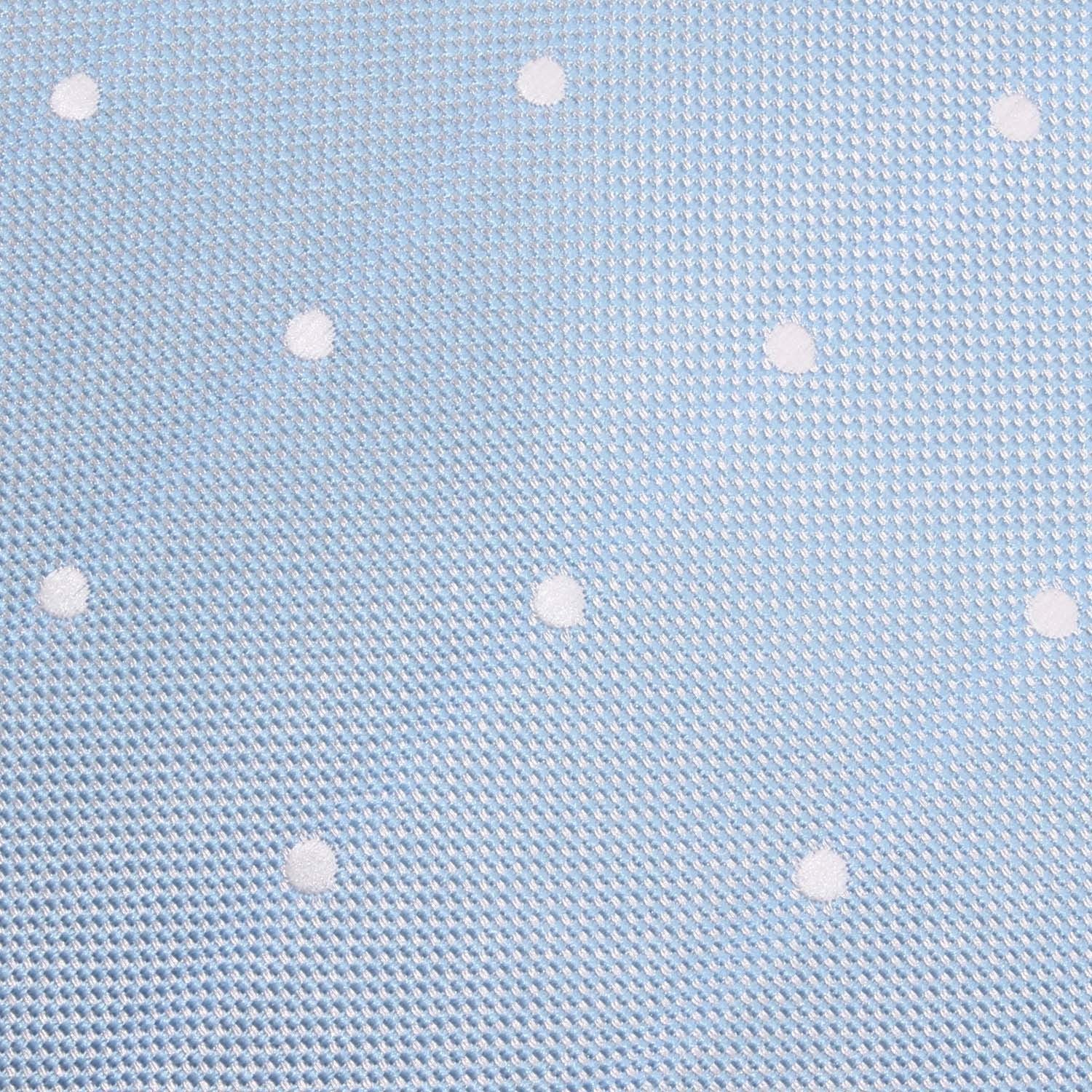 Mint Blue with White Polka Dots Kids Bow Tie - Image 2