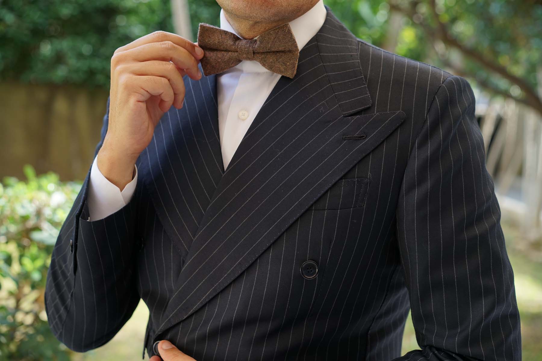 Monaco Brown Bow Tie - Image 3