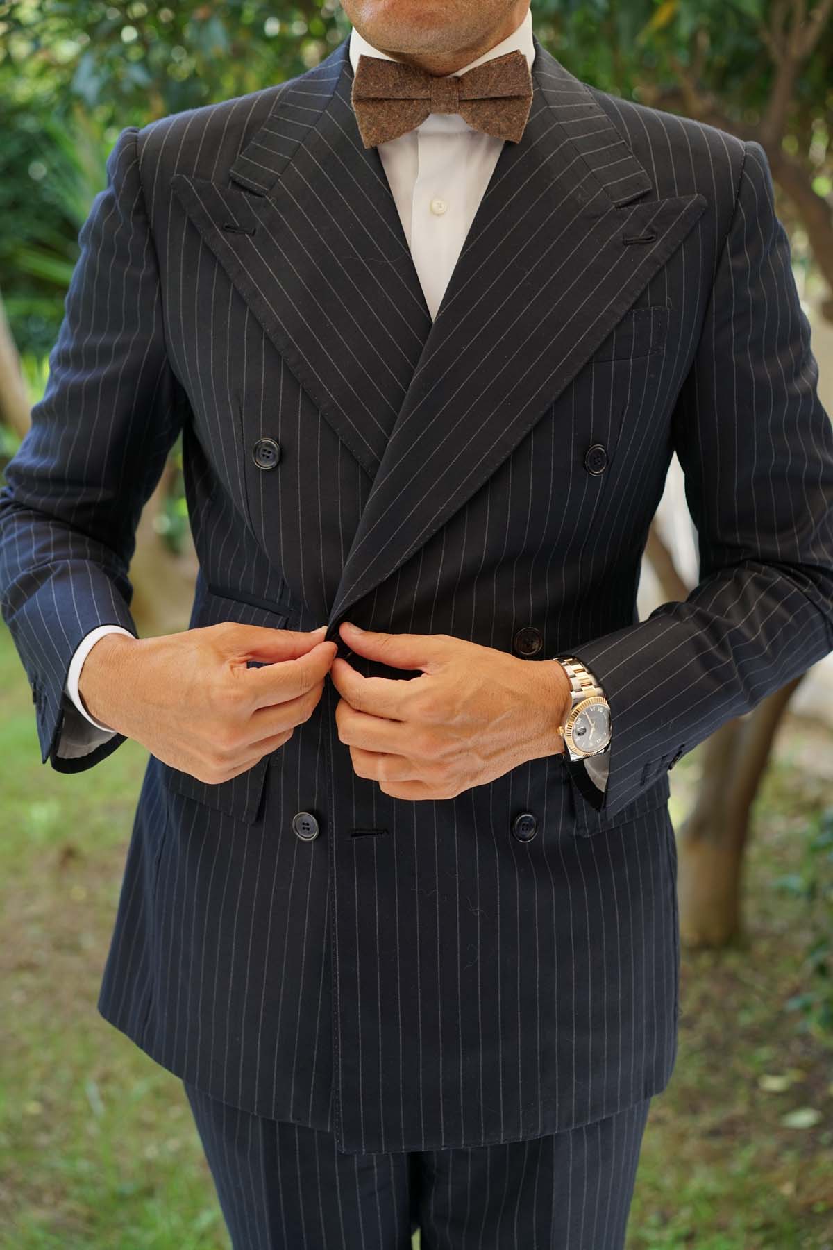 Monaco Brown Bow Tie - Image 4