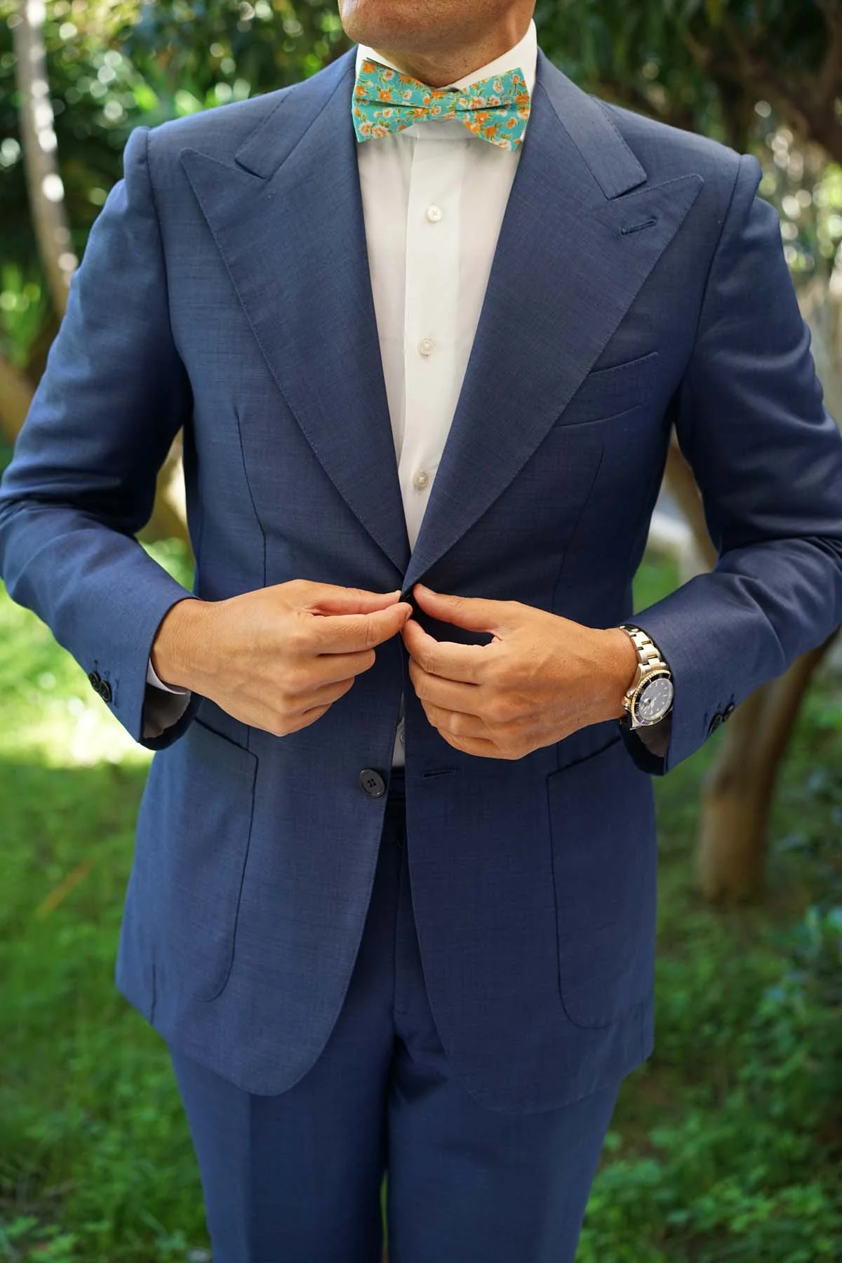 Monaco Floral Bow Tie - Image 4
