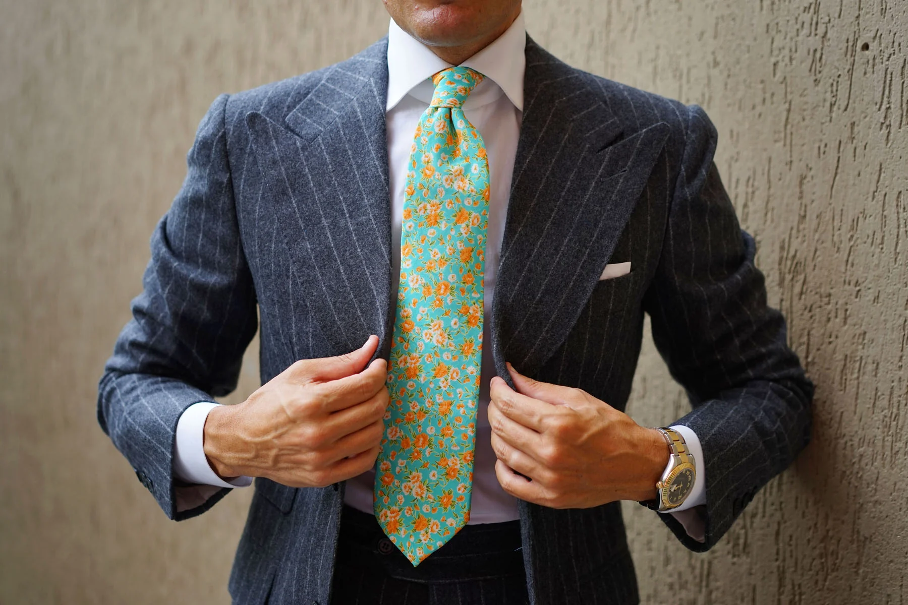 Monaco Floral Necktie - Image 9