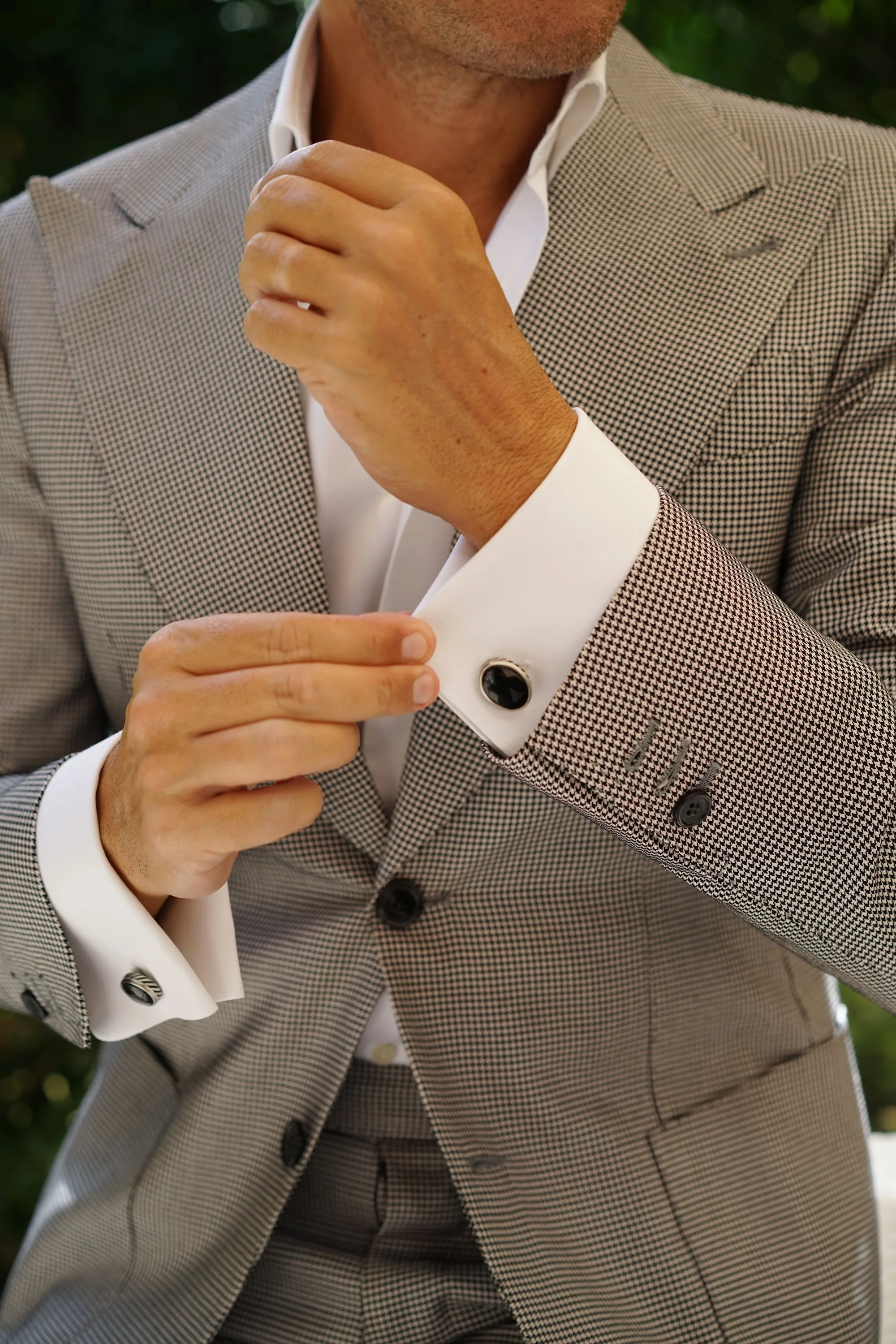 Monolith Black Stone Cufflinks - Image 5