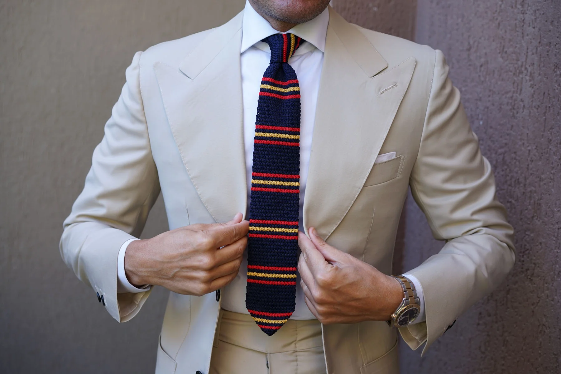 Moroccan Striped Knitted Tie - Image 10