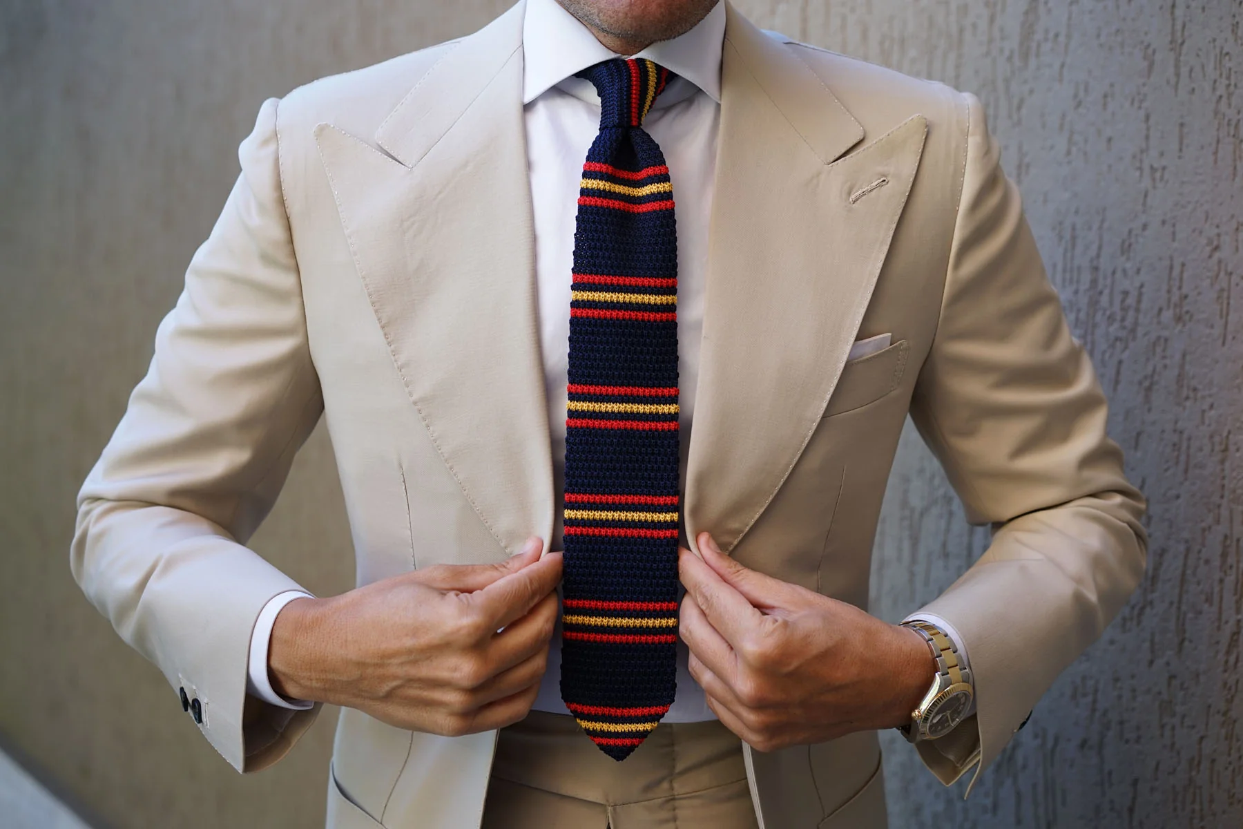 Moroccan Striped Knitted Tie - Image 6