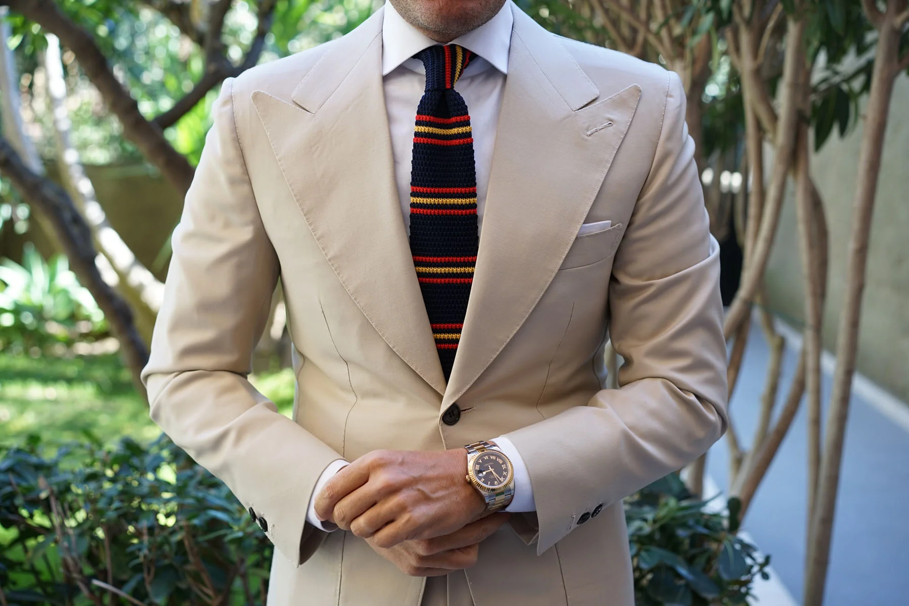 Moroccan Striped Knitted Tie - Image 8