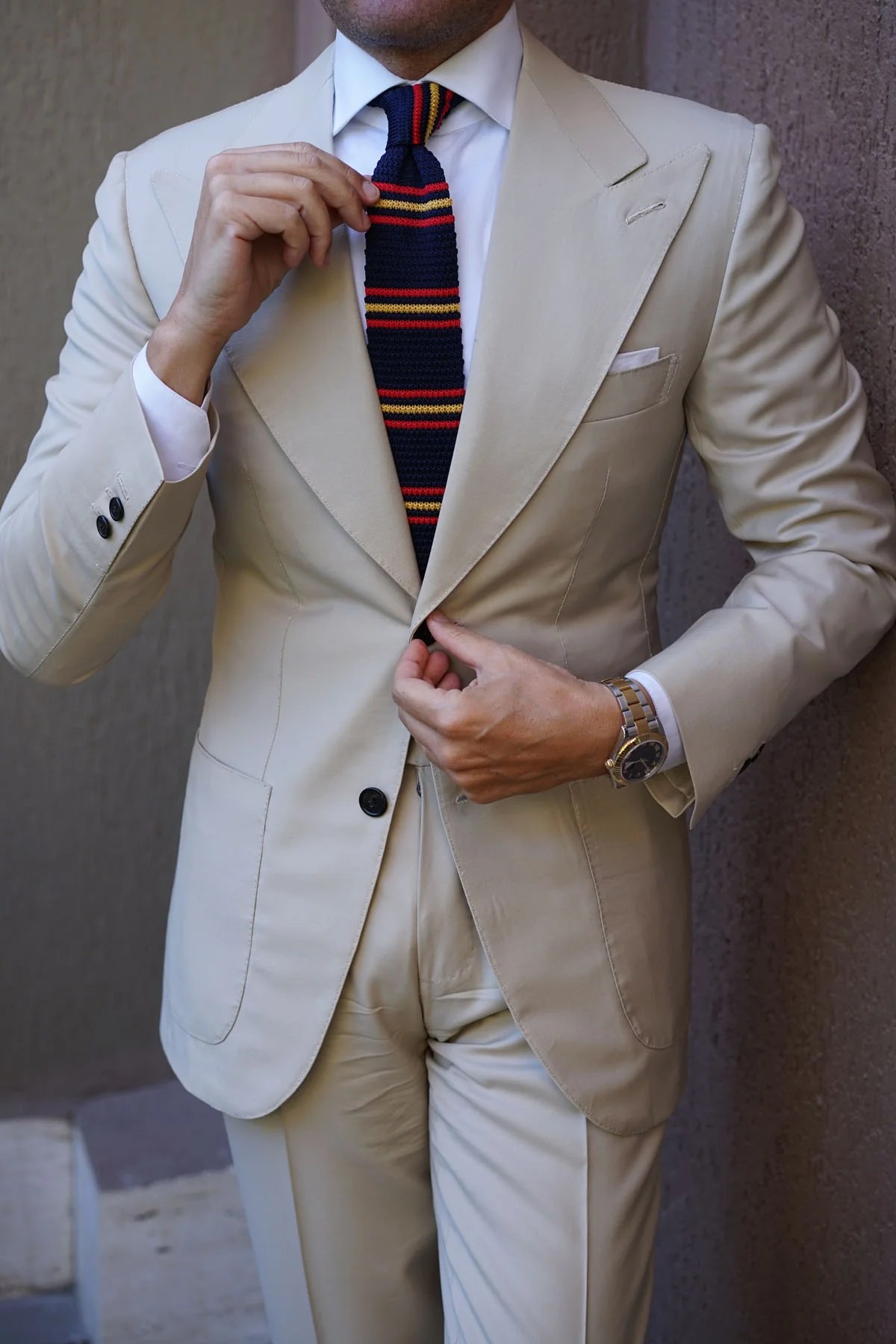 Moroccan Striped Knitted Tie - Image 9