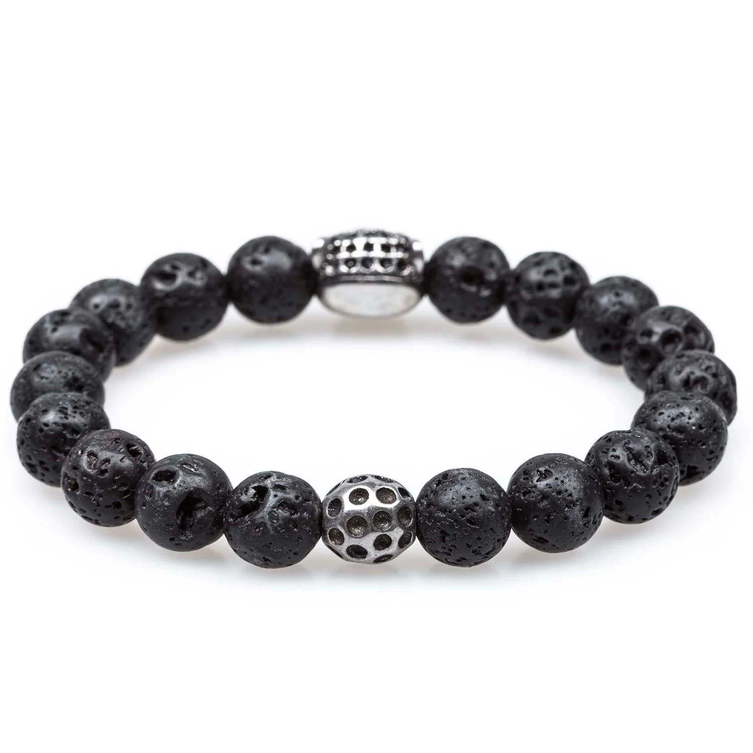 Mount Krakatoa Lava Stone Panther Bracelet - Image 2