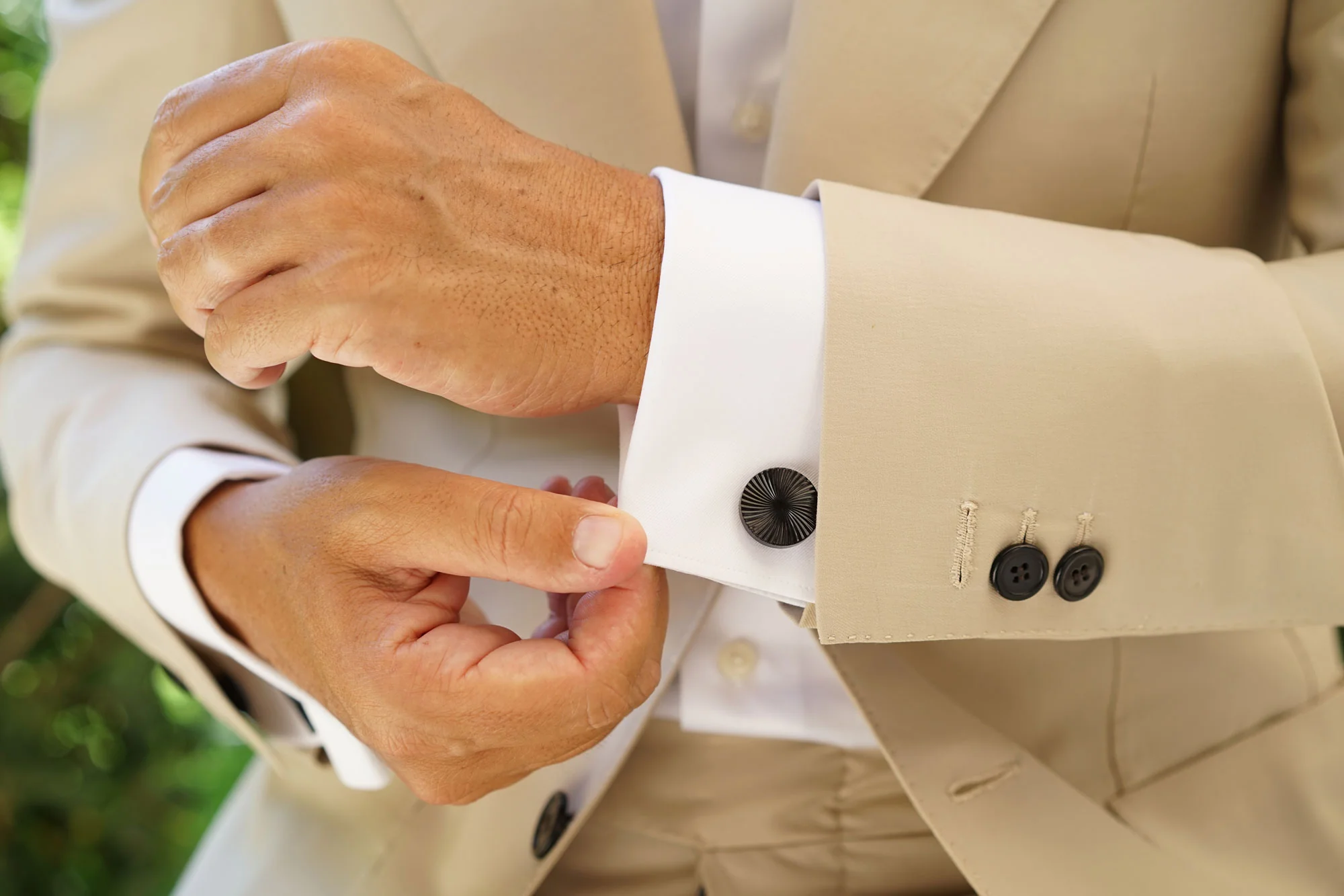 Mr Dent Black Cufflinks - Image 8