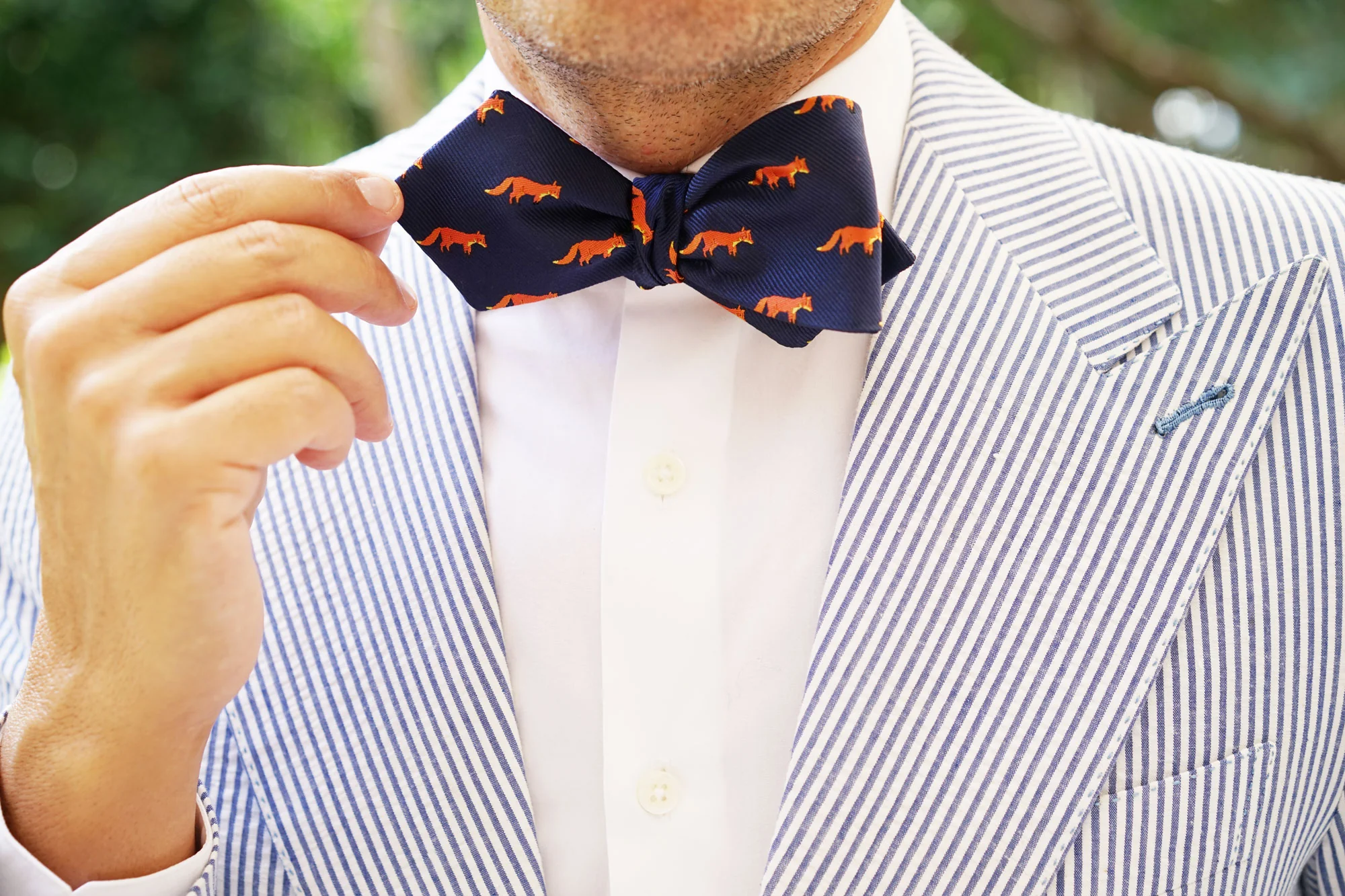 Mr Fox Diamond Self Bow Tie - Image 11