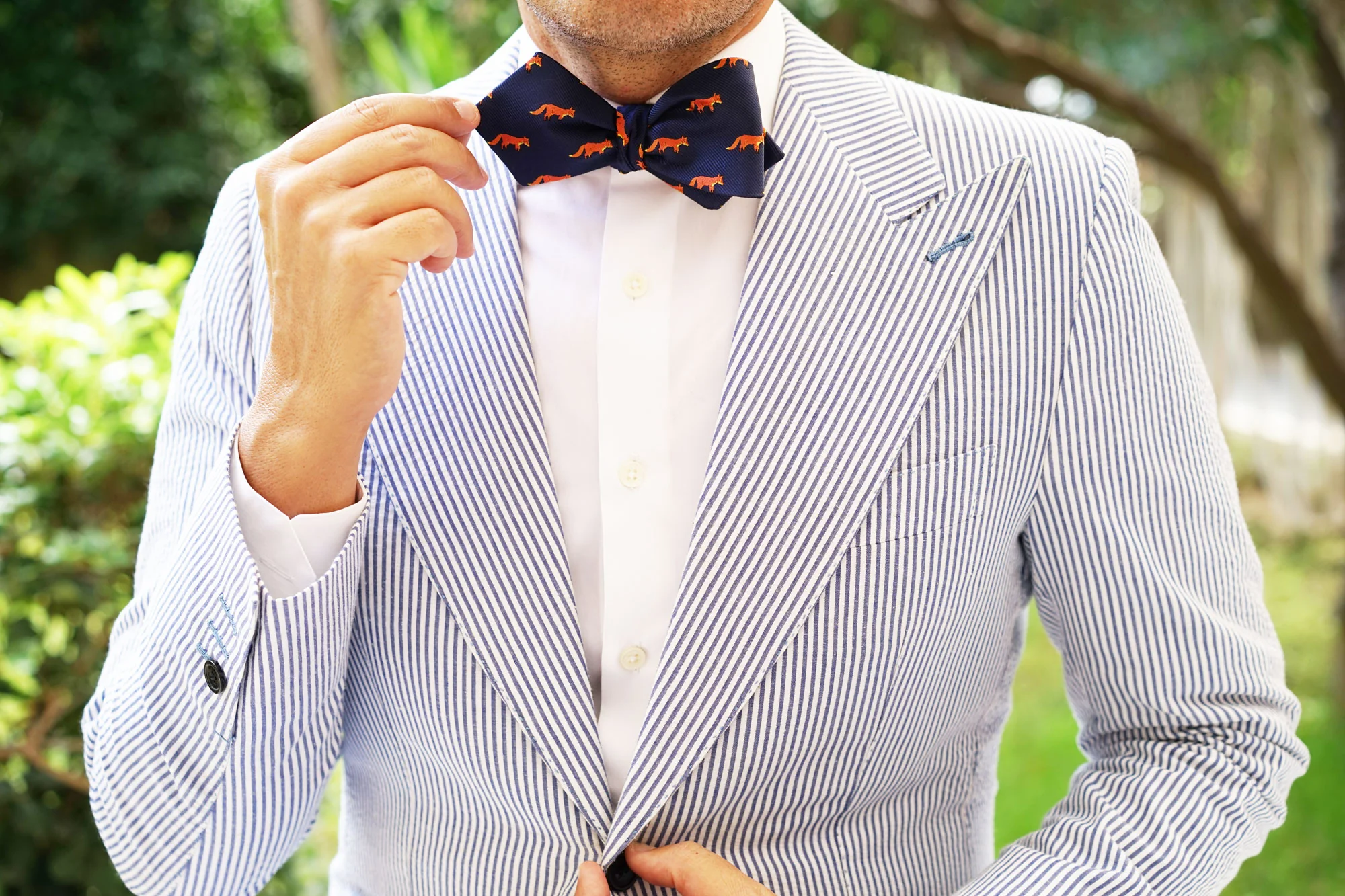 Mr Fox Diamond Self Bow Tie - Image 9