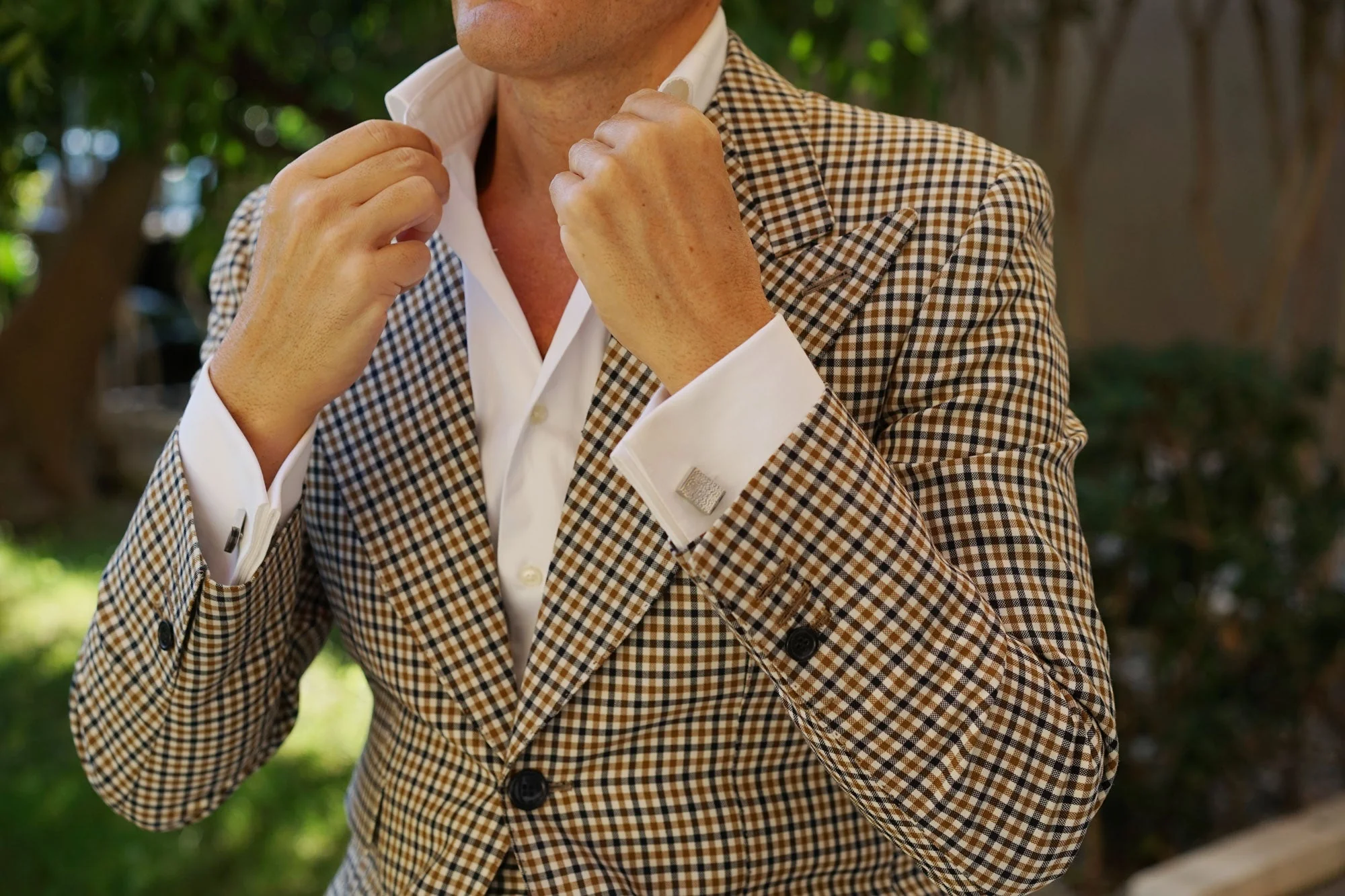Mr Hanks Silver Cufflinks - Image 3