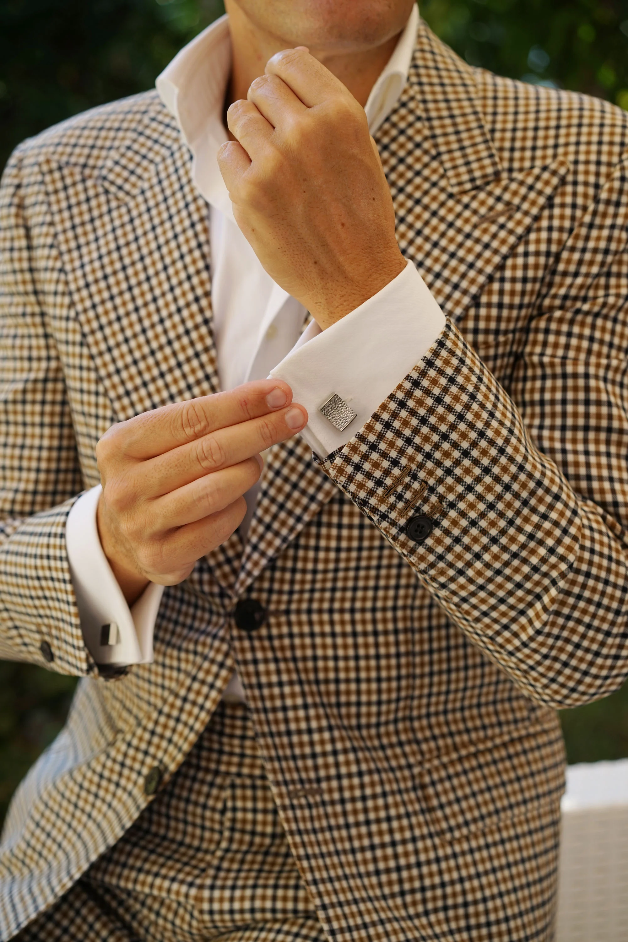 Mr Hanks Silver Cufflinks - Image 5