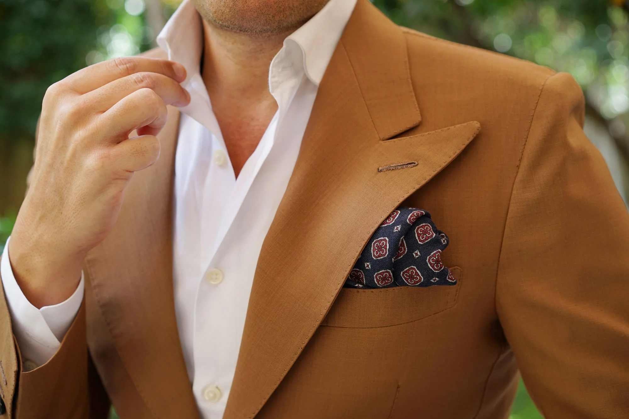 Mr. Nixon Wool Pocket Square - Image 6