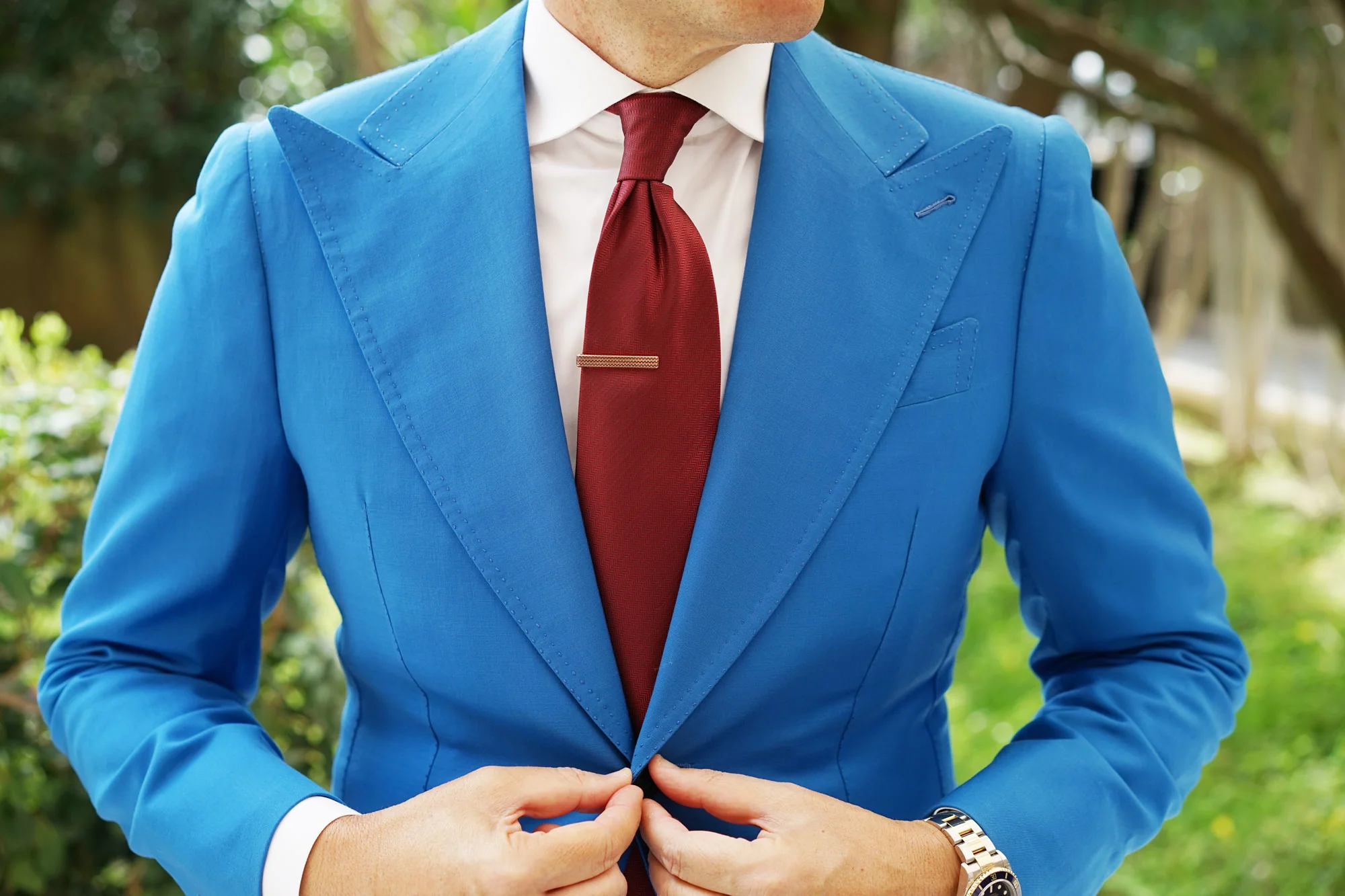 Mr. Showbiz Mini Rose Gold Tie Bar - Image 3