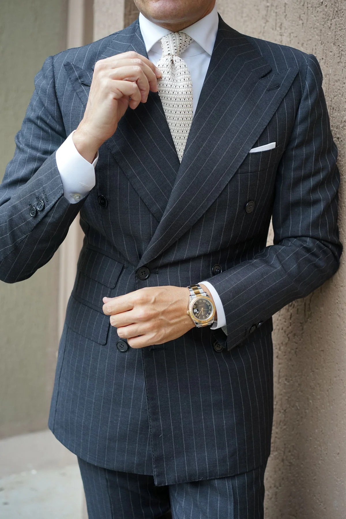 Mr White Knitted Tie - Image 8