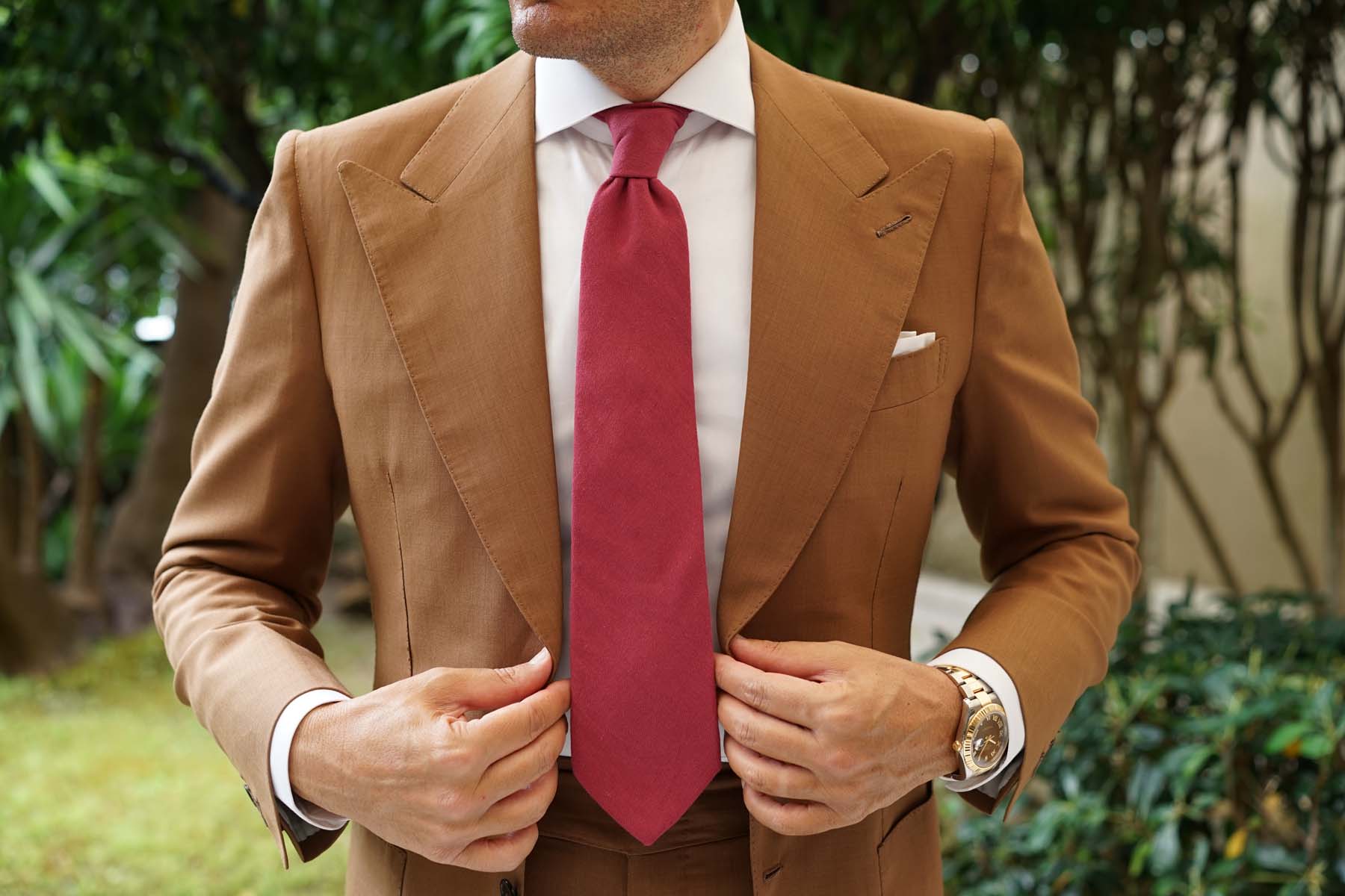 Mulberry Linen Necktie - Image 4