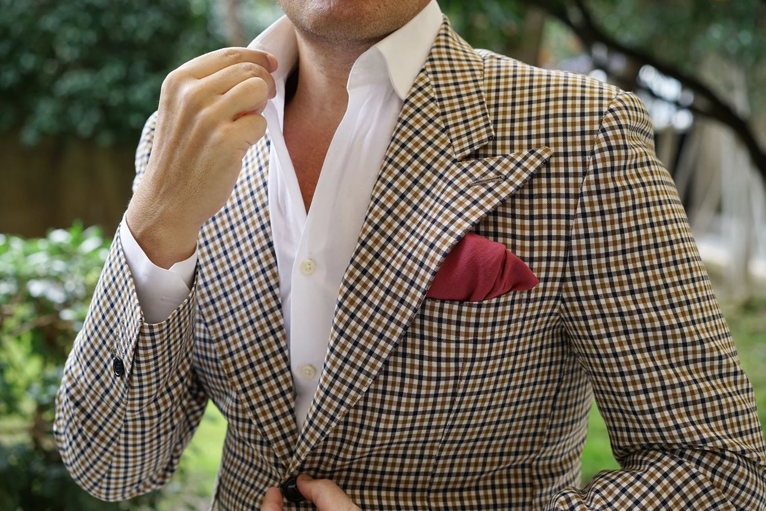 Mulberry Linen Pocket Square - Image 5
