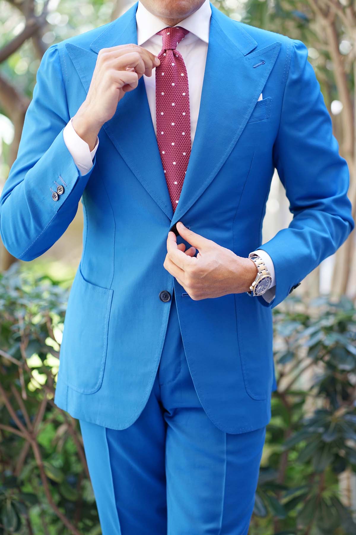 Musk Pink Knitted Tie - Image 12