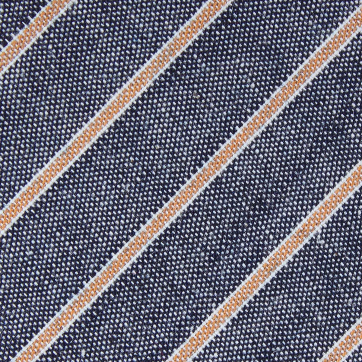 Mustard Pinstripe Pocket Square - Image 2