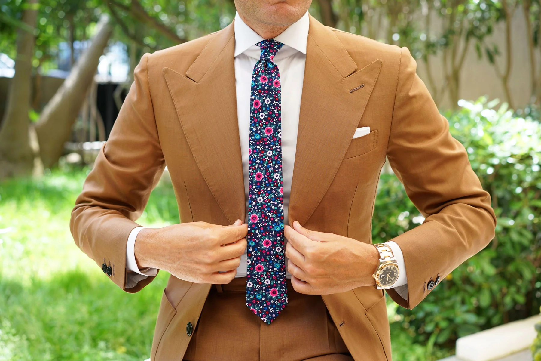 Nairobi Floral Skinny Tie - Image 4