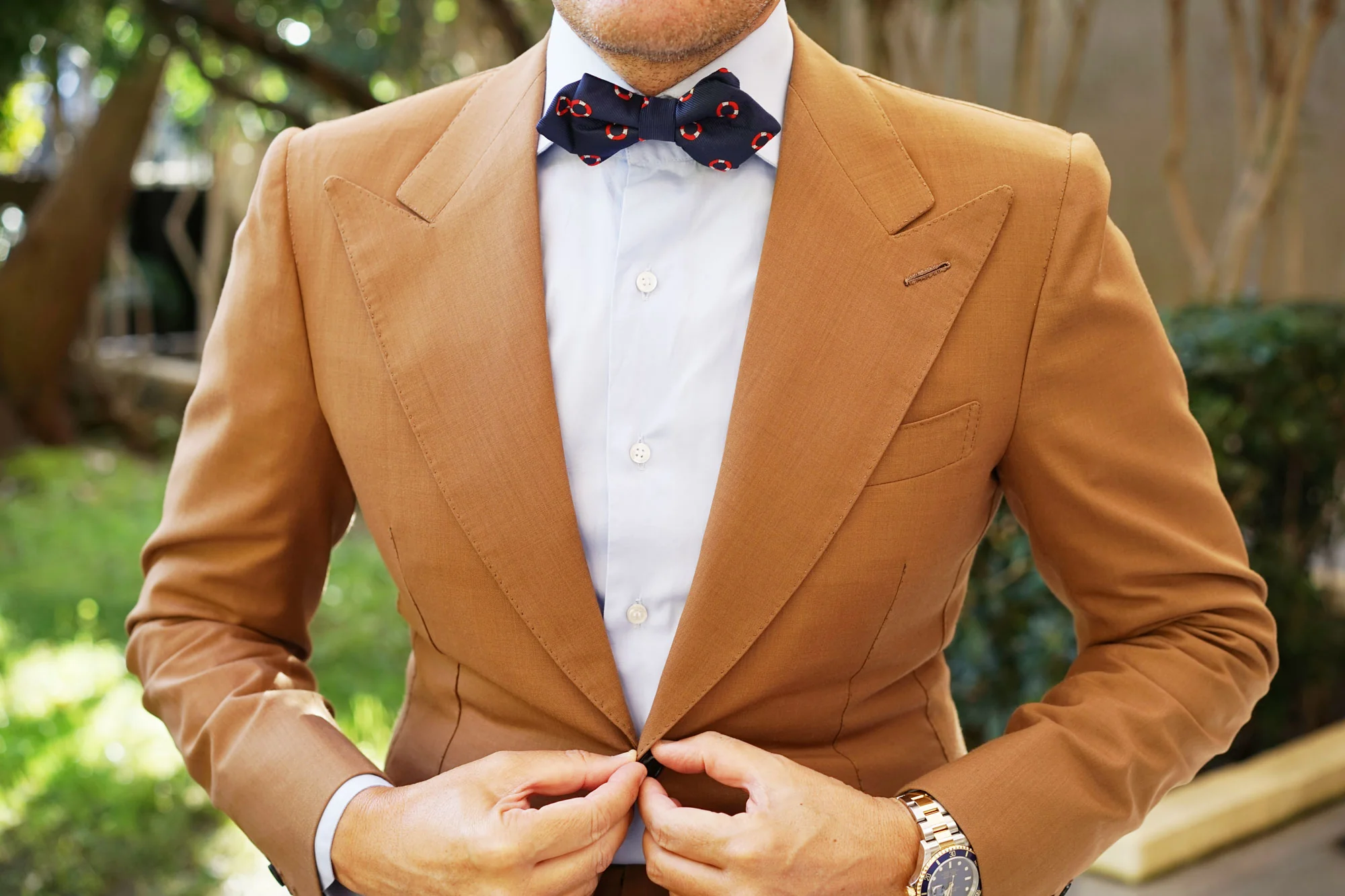 Nautical Float Diamond Bow Tie - Image 3