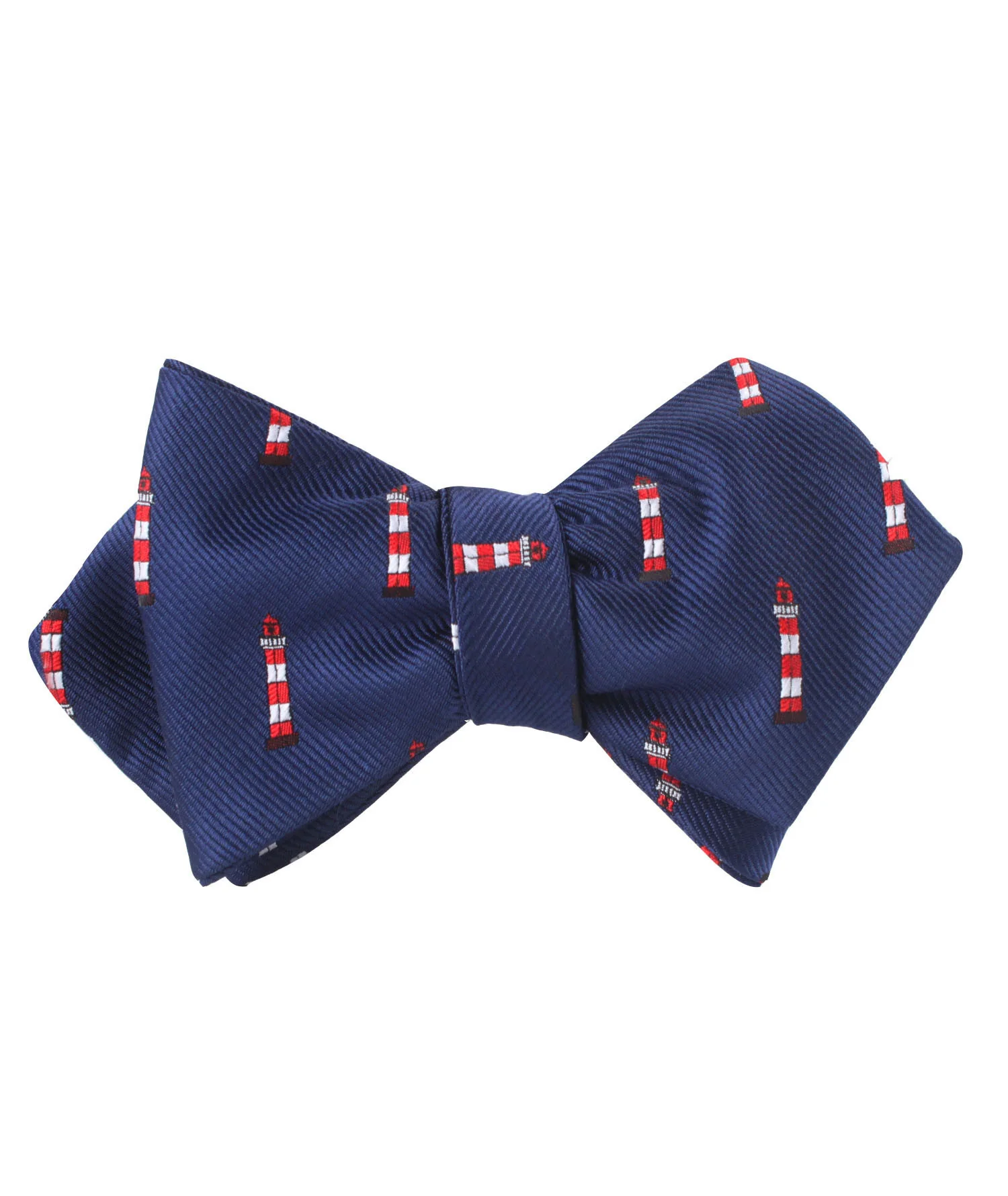 Nautical Lighthouse Diamond Self Bow Tie - Image 2